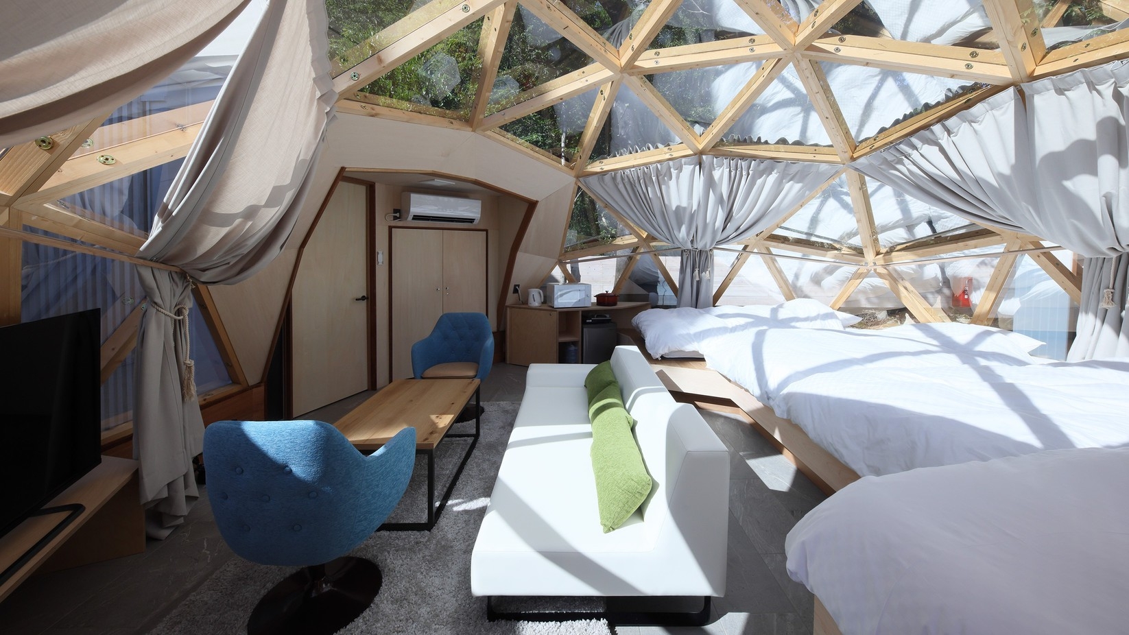 【素泊まりプラン】Centralエリア／Domeタイプ（バスタブ付き）／ペット同伴可