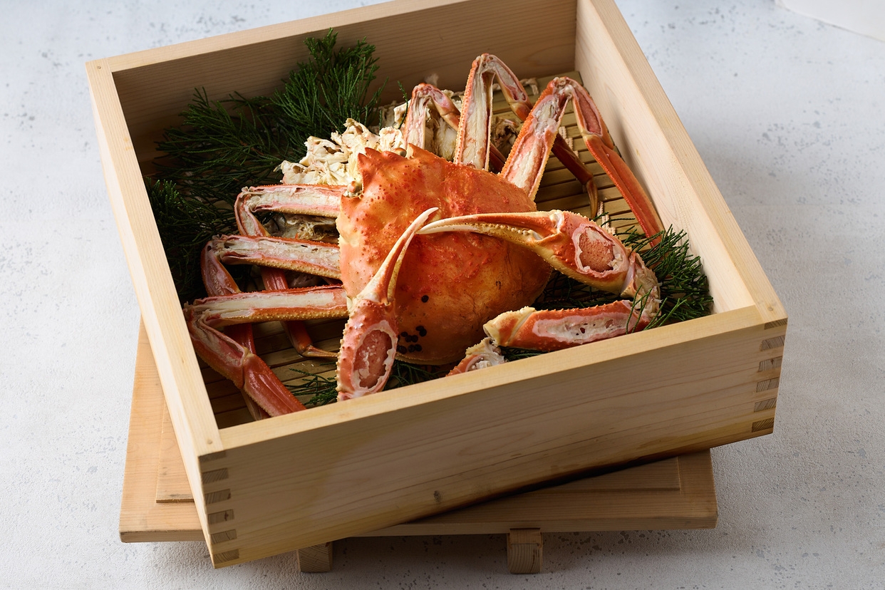 【一泊二食付】冬の味覚の王様 活松葉かに 鍋コースプラン【オールインクルーシブ】