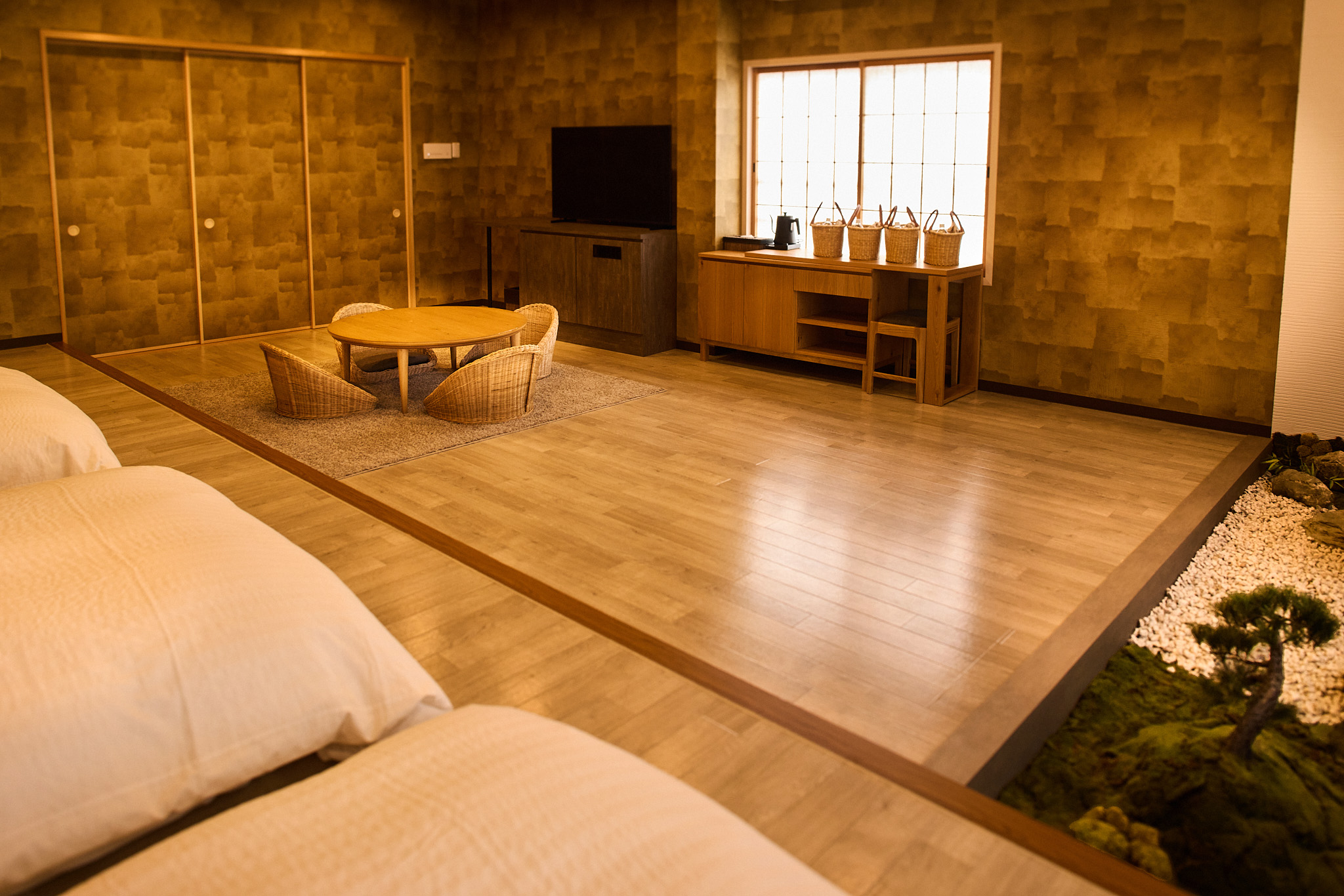 源泉掛け流し総檜風呂付プレミアムルーム