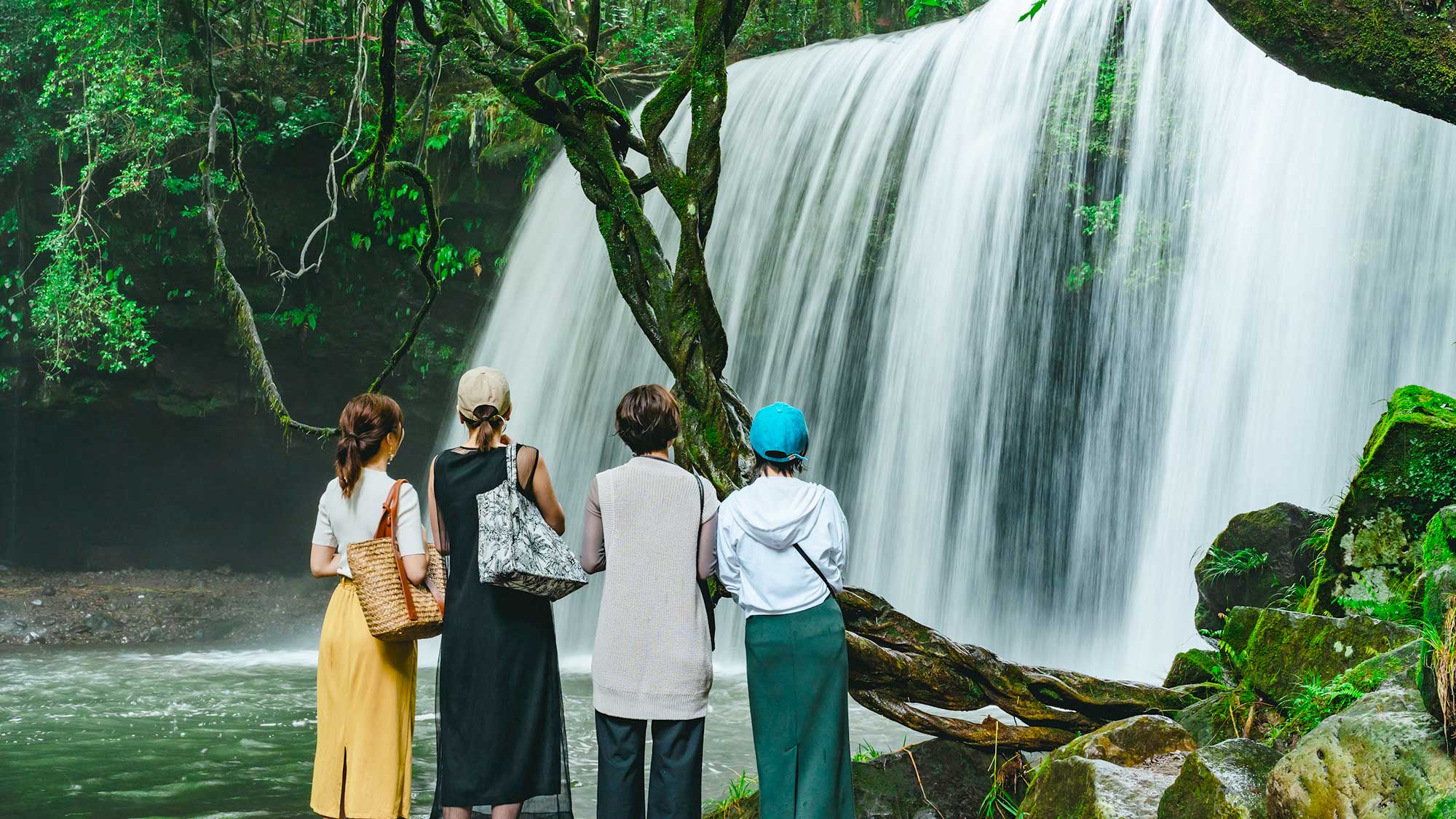 【周辺観光】他にはない滝を裏側から眺めることができることから、とても人気がある鍋ヶ滝。