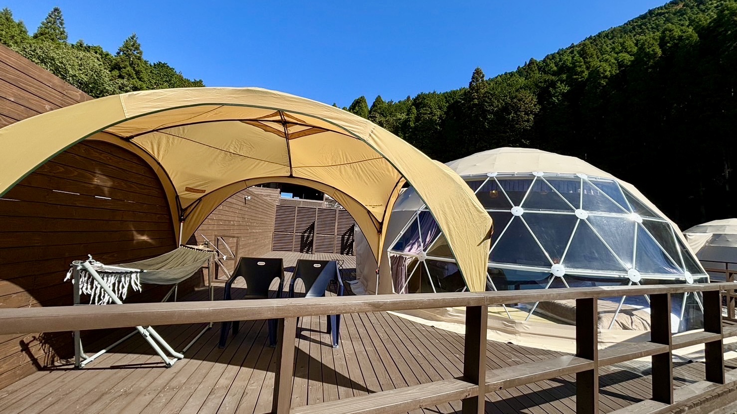 【お部屋おまかせ／指定無し】貸切温泉客室付ドームテント