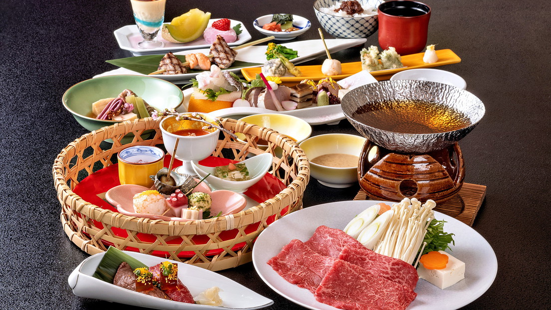 【夕食】春の特選飛騨牛会席※イメージ