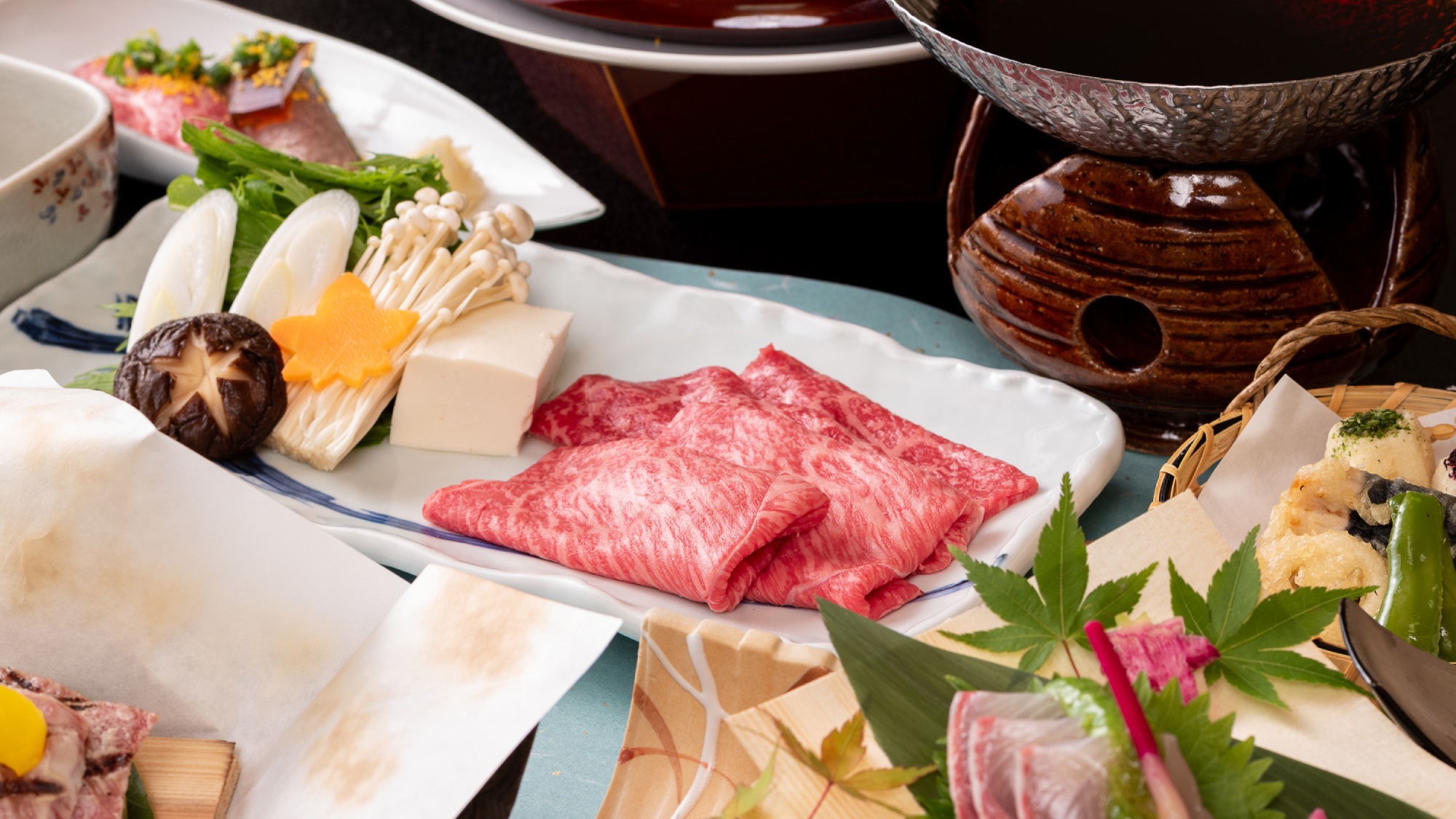 【特選飛騨牛会席”秋”/1泊2食】とろける肉質「A5飛騨牛」料理と秋の味覚に舌鼓〜