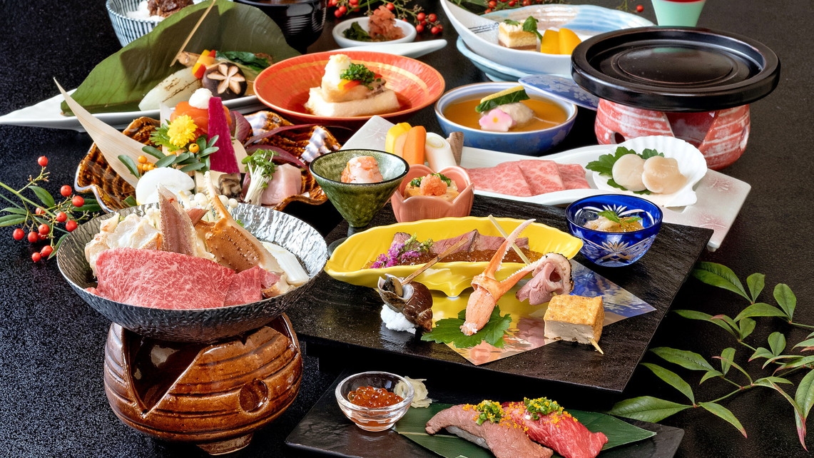 【恵那×北海道フェア】開催！A5飛騨牛付き蟹すき鍋など海の幸＆飛騨牛五品の贅沢な特選飛騨牛会席プラン