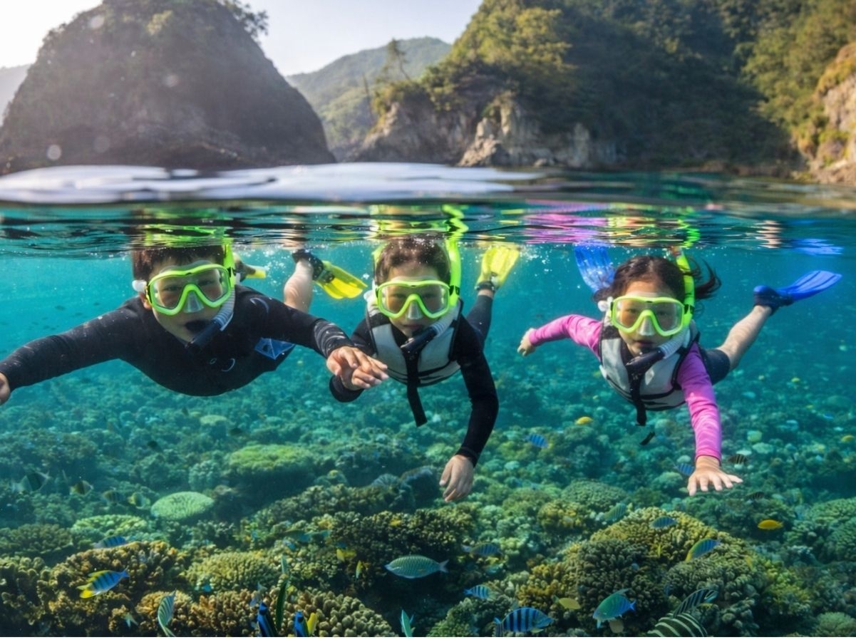 素泊り/夏休みは越前海岸がおススメ！透明度抜群の福井の海でシュノーケリング