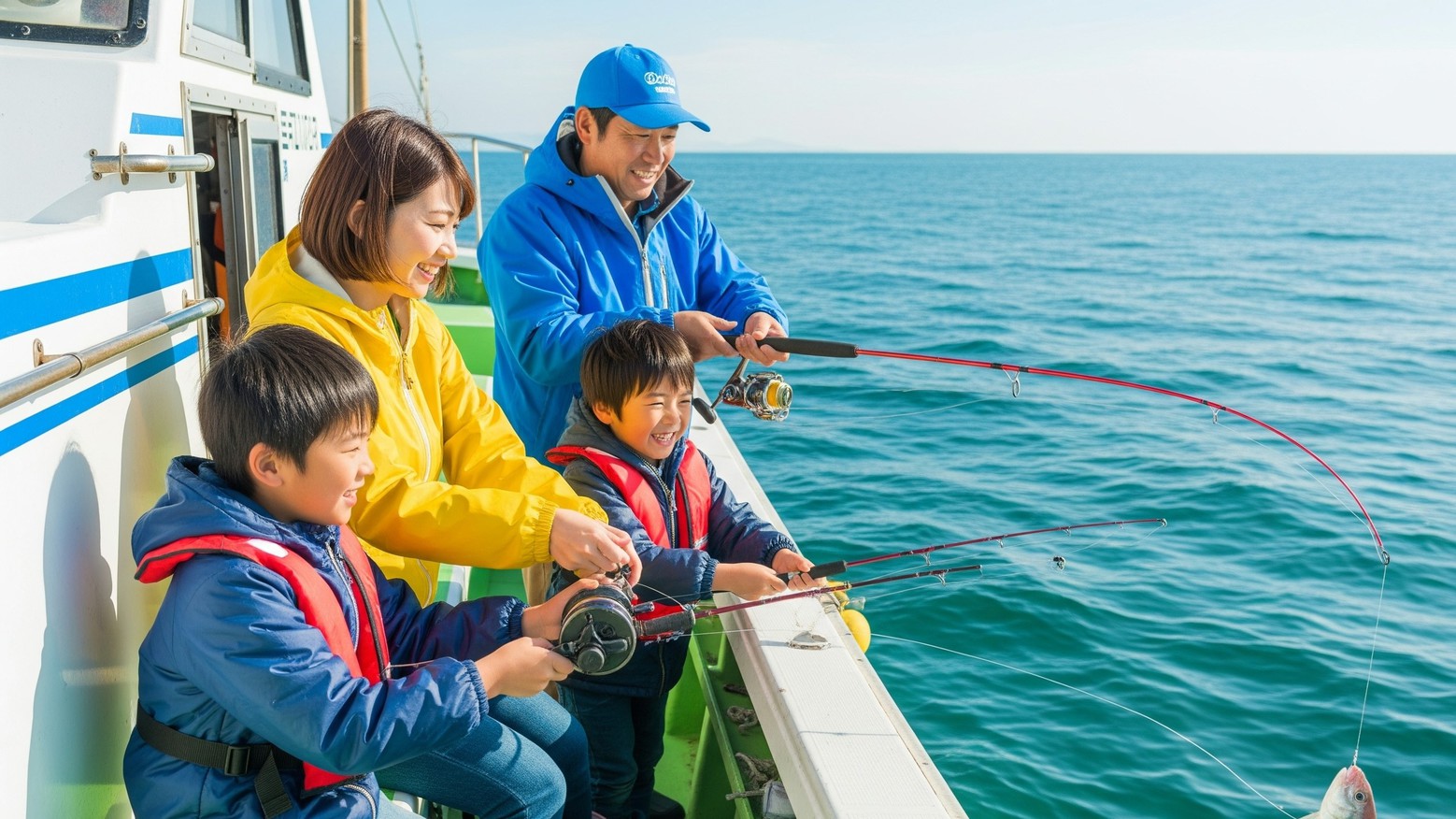素泊り／越前海岸で過ごす夏休み！アクティビティ充実！漁船貸切での豪華海釣り体験と鮮魚ランチ