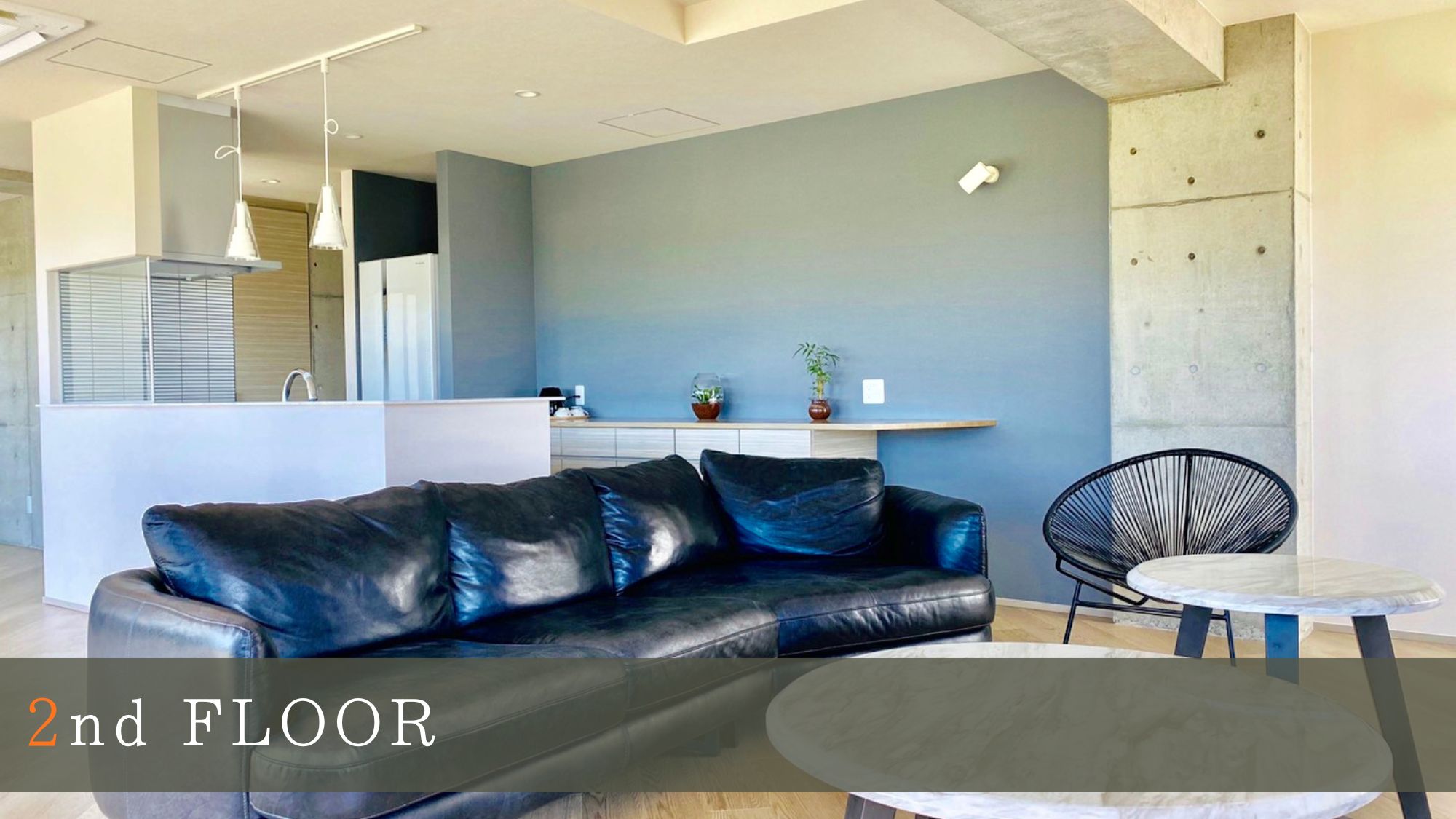 【2F WINTER ROOM/182㎡/禁煙】グレー&times;ホワイトのモダンな空間。上質なリビングでくつ