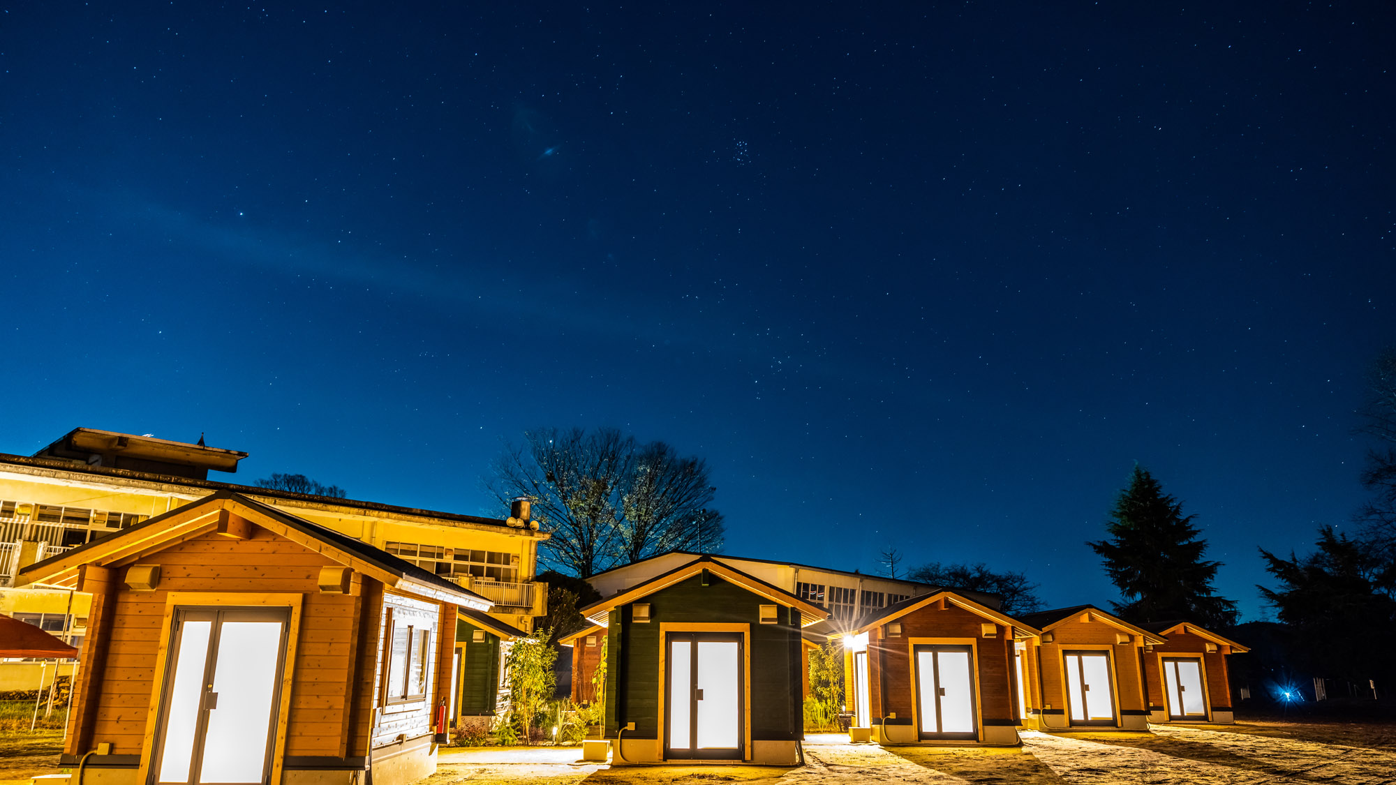 【2beds cabin】星空の下にたたずむキャビン。夜も特別な思い出に。