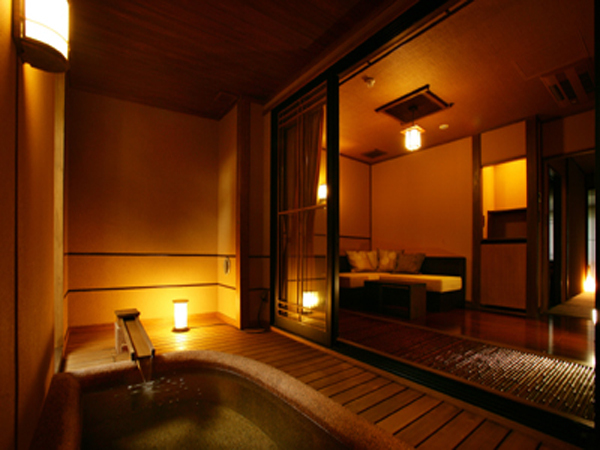 ゆとりの間【蓬莱】-83平米専用温泉風呂付特別室