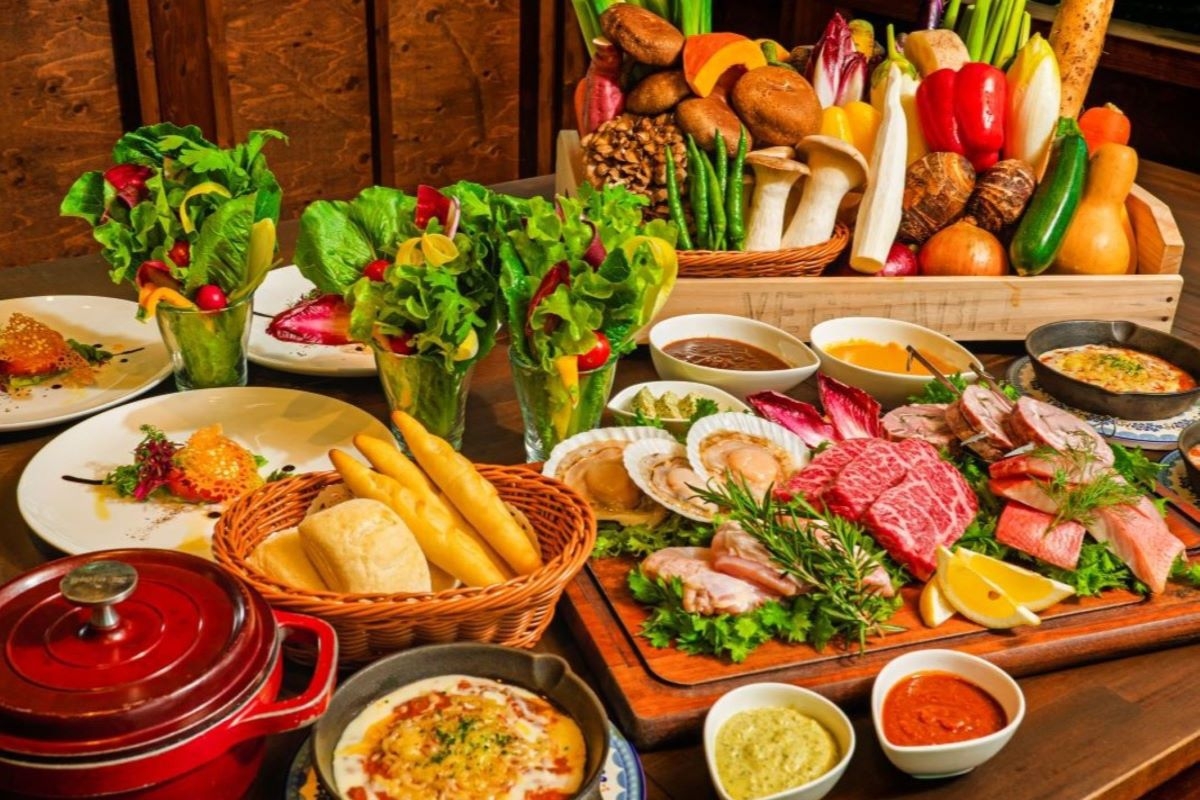 マルシェプラン（朝・夕食付き）〜厳選那須高原和牛を盛り込んだBBQコース〜