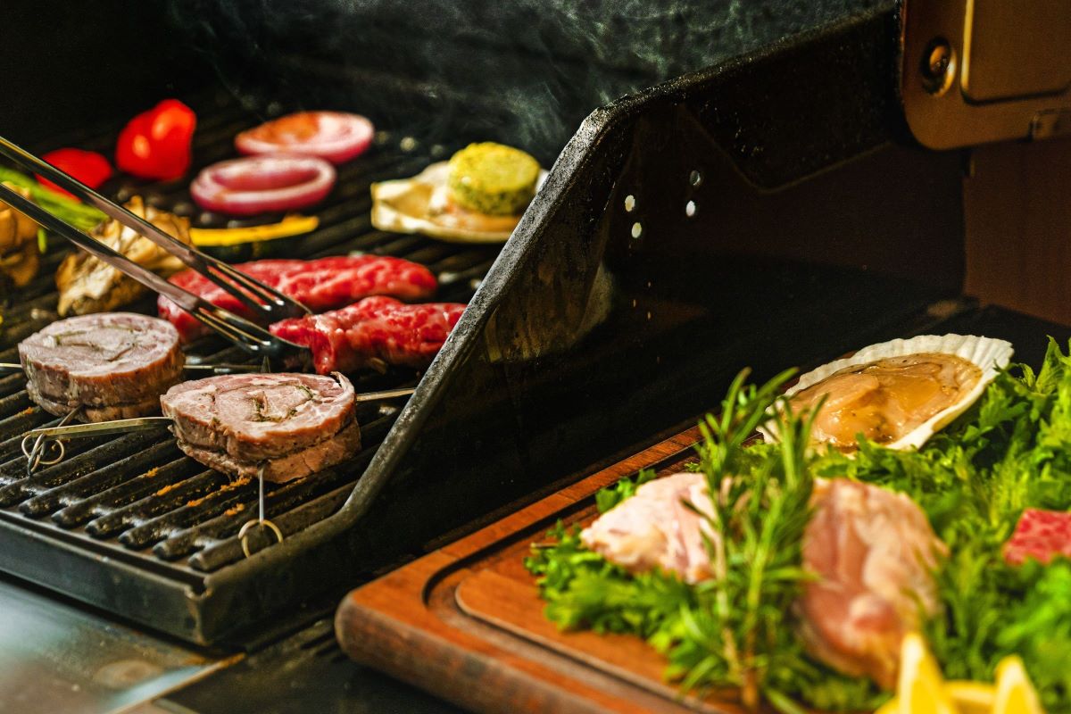 那須高原和牛を盛り込んだBBQコース