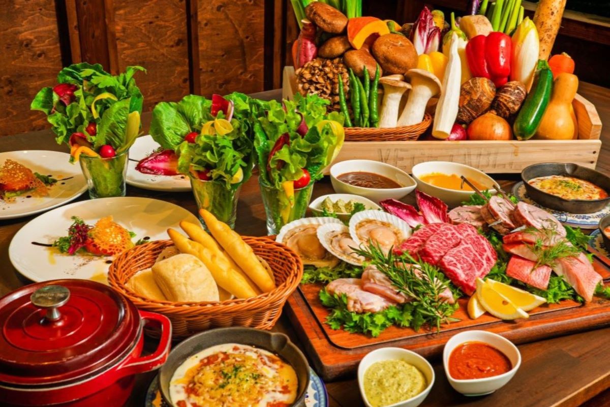 那須高原和牛を盛り込んだBBQコース