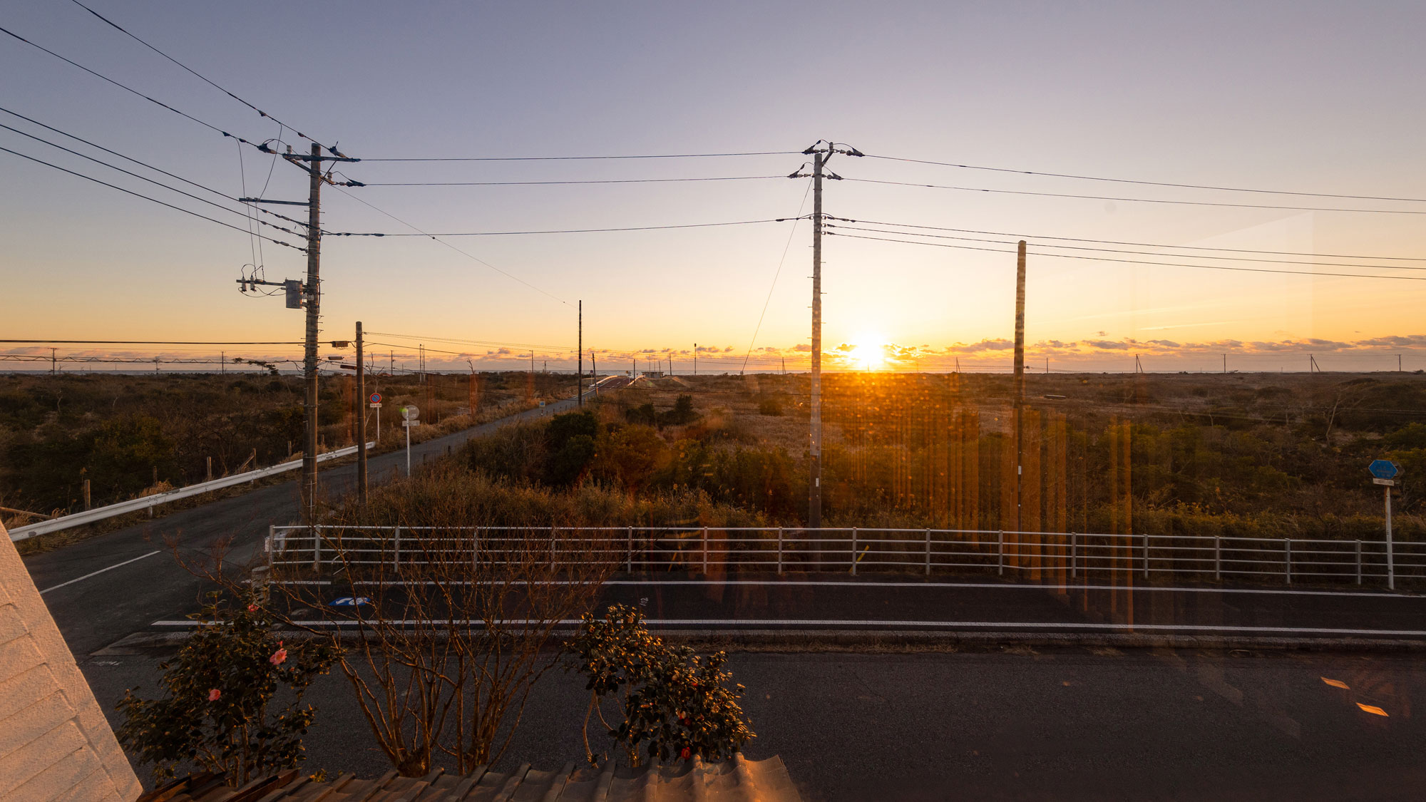 【周辺】九十九里に広がる夕焼け