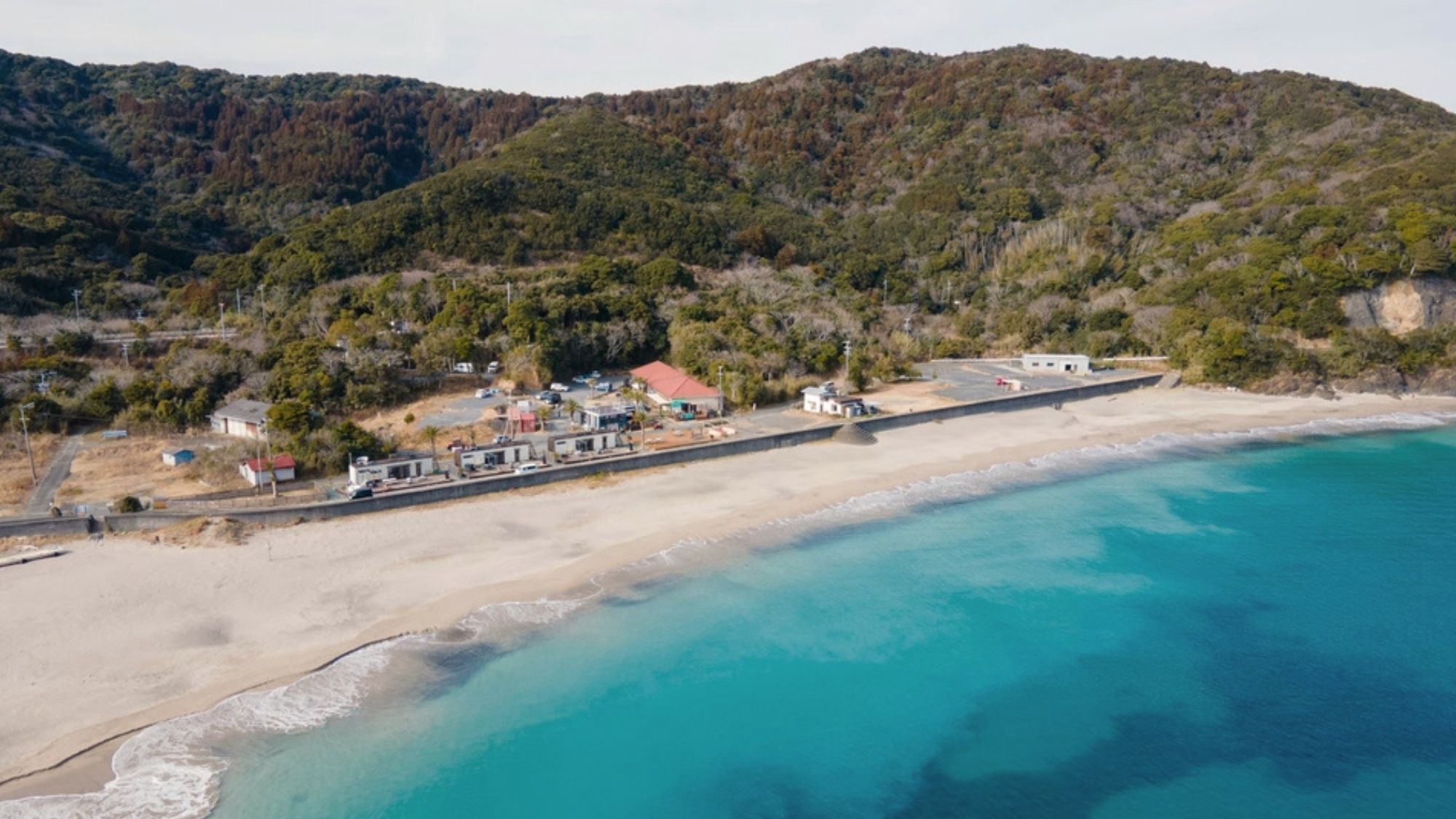 田曾白浜リゾート目の前のビーチ