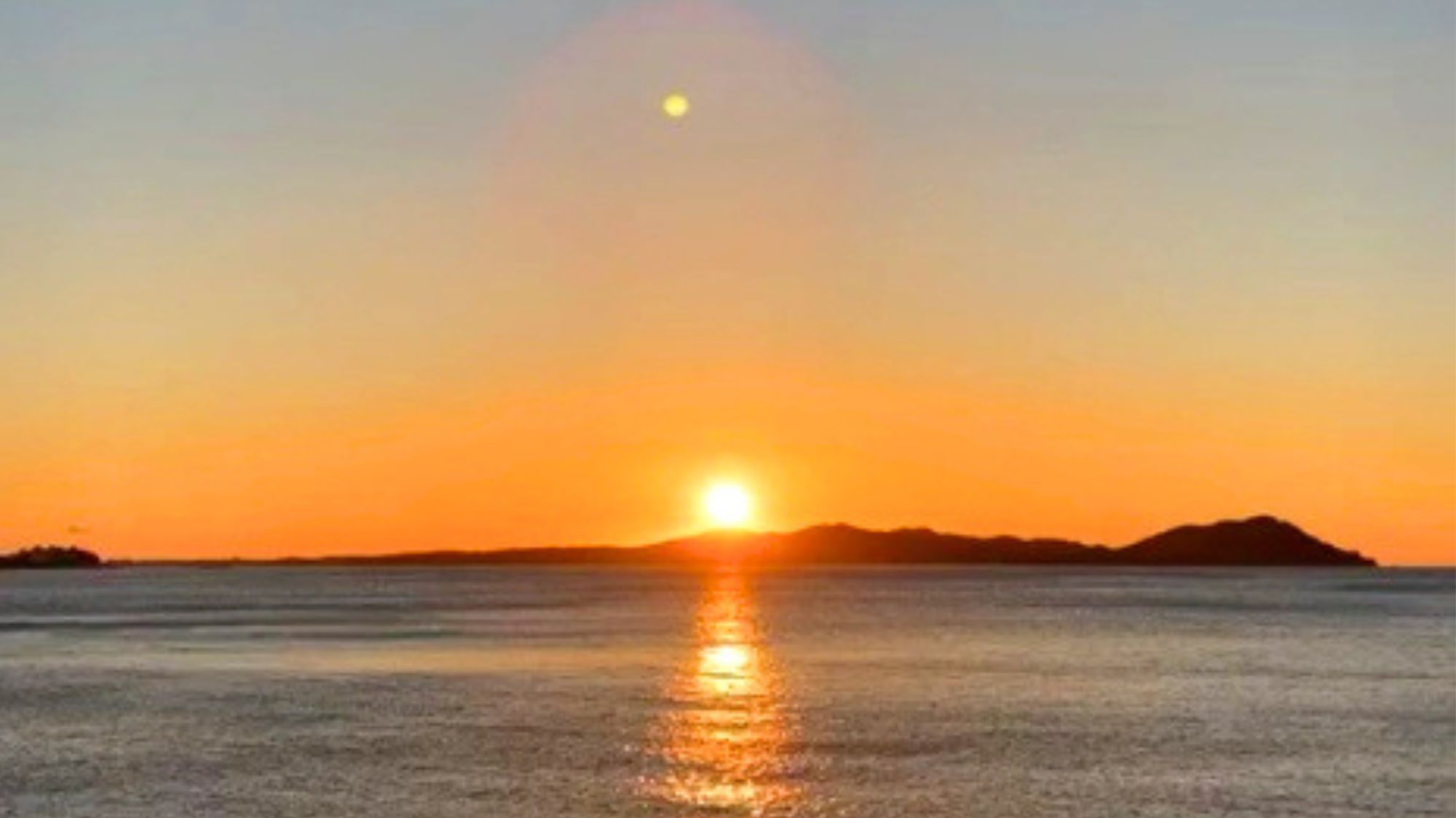 田曾白浜リゾートから見える日の出