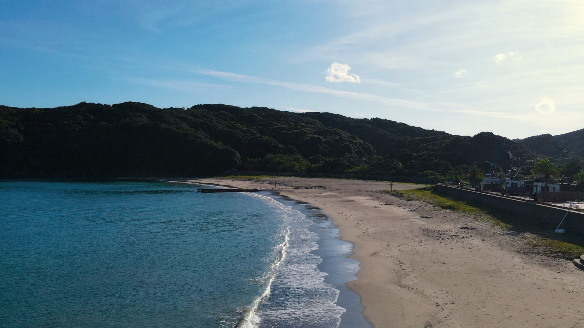 田曾白浜リゾート目の前のビーチ