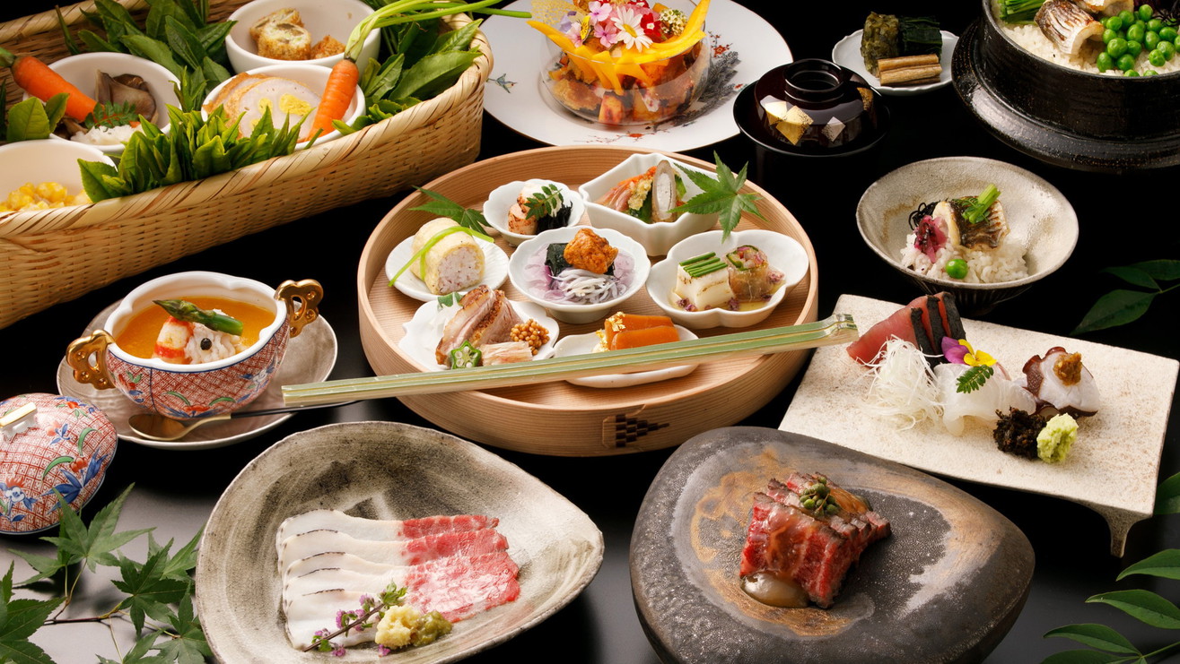 【ふたり旅】カップル・ご夫婦におすすめ！料理長厳選・88キロ圏内の旬食材を使った基本会席(2食付)