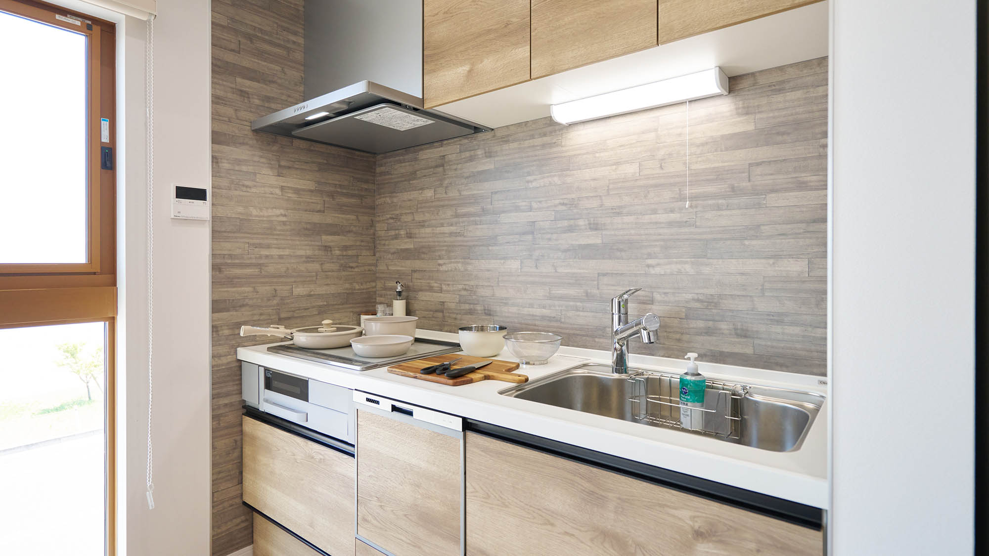 ・【Typeⅱ/キッチン】鍋・フライパン・包丁もご用意。地元食材を買って調理、旅の思い出づくりに