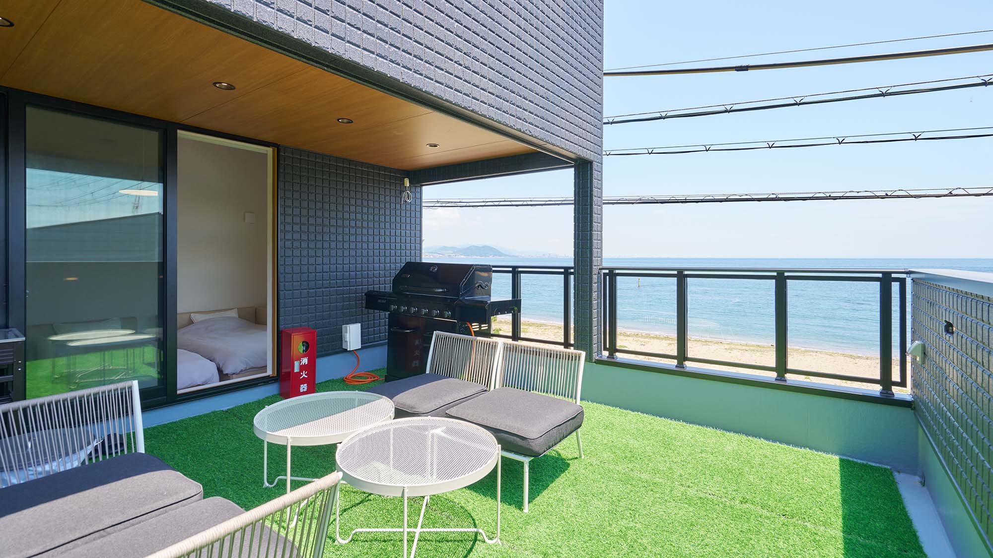 ・【Typeⅱ/テラス】目の前はオーシャンビュー！淡路島の海を眺めて心癒されてください