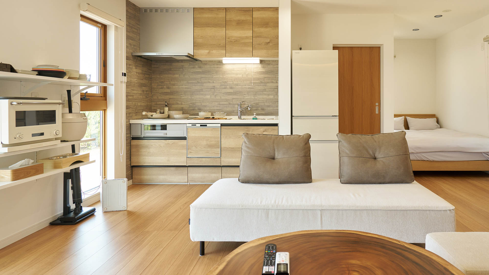 ・【Typeⅱ/キッチン】キッチンも完備しております。滞在中に調理できます