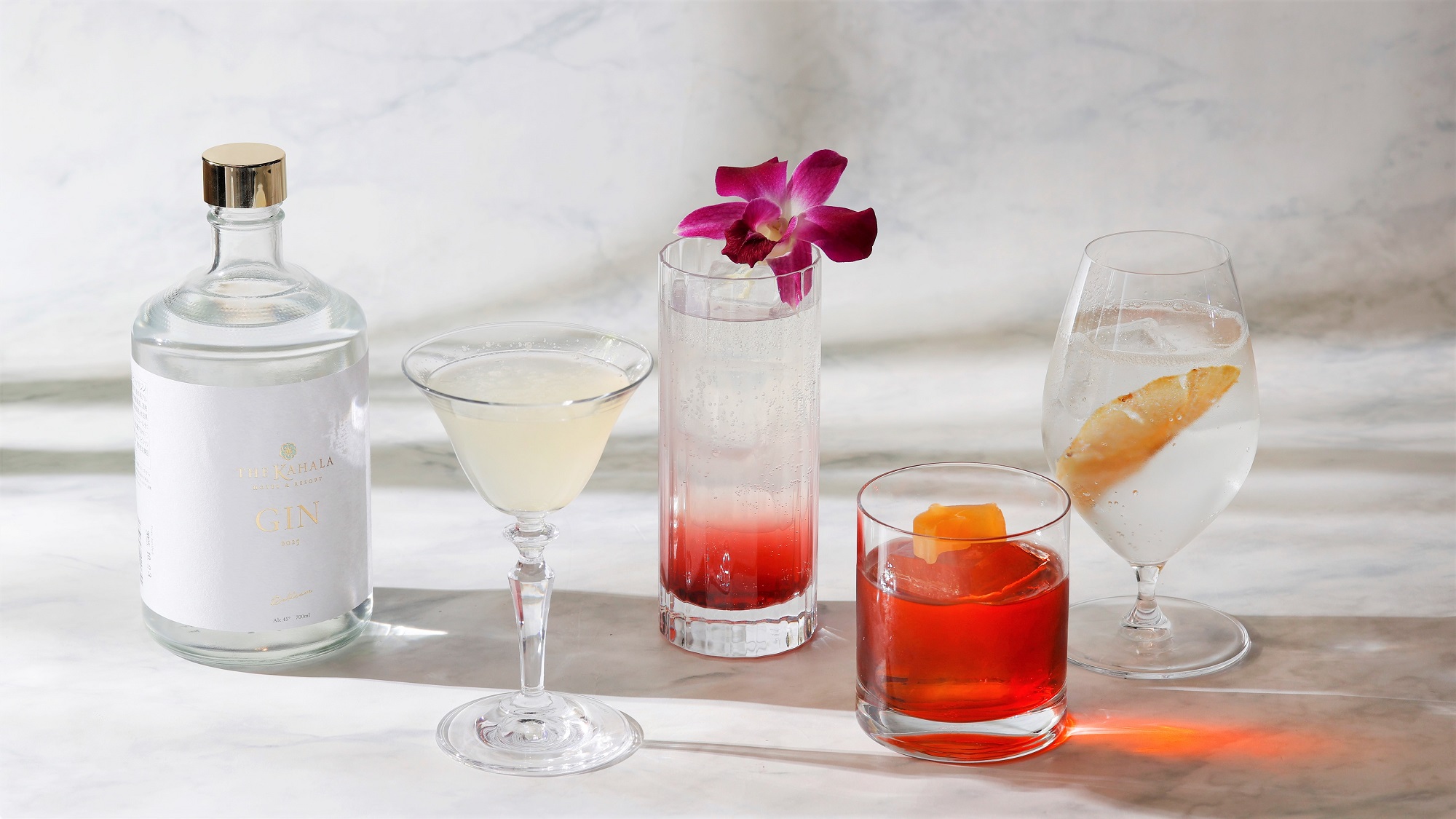 THE KAHALA LOUNGE　オリジナルジン　新作カクテル4種イメージ