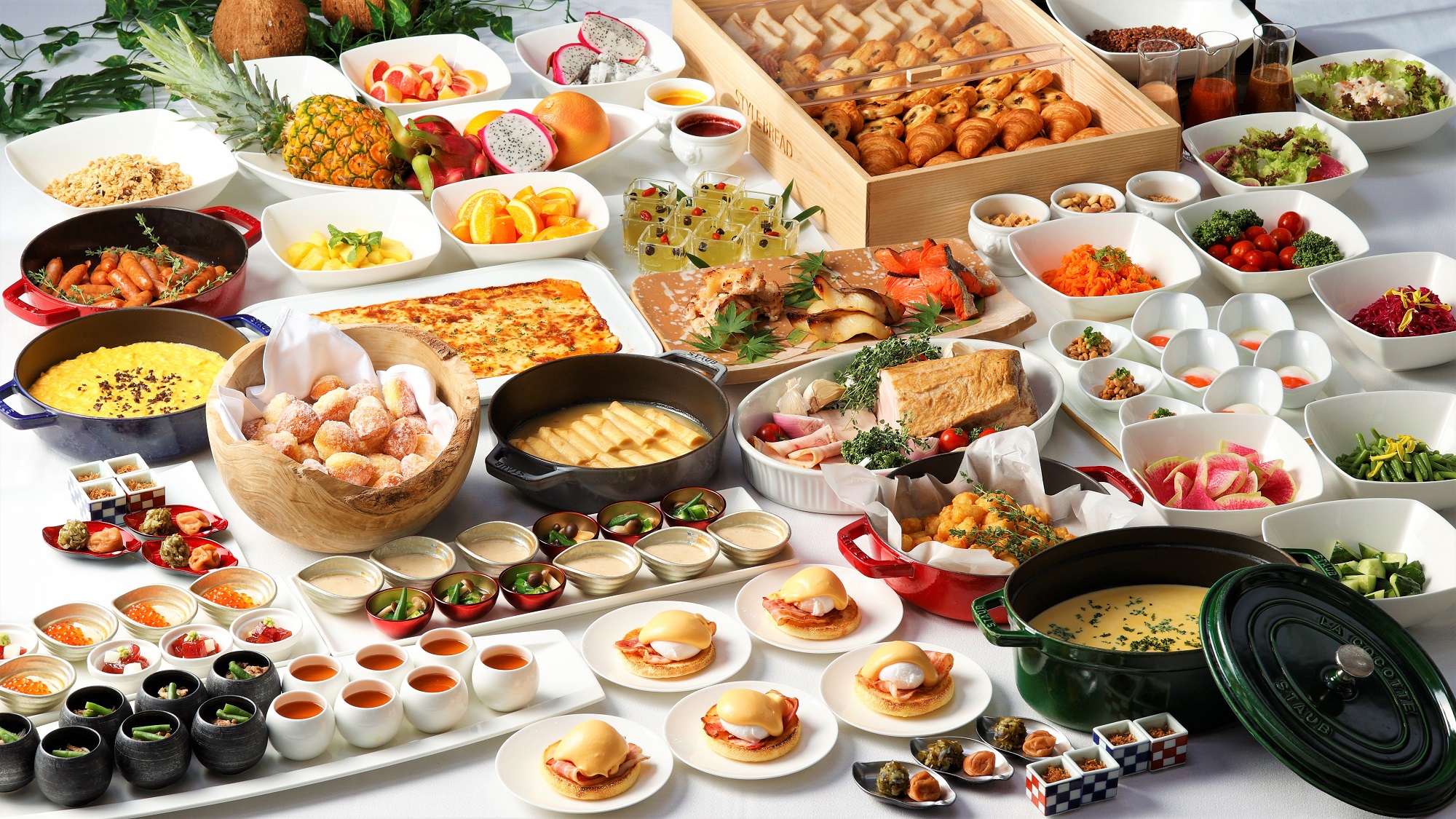 朝食ブッフェのメニュー　※イメージ