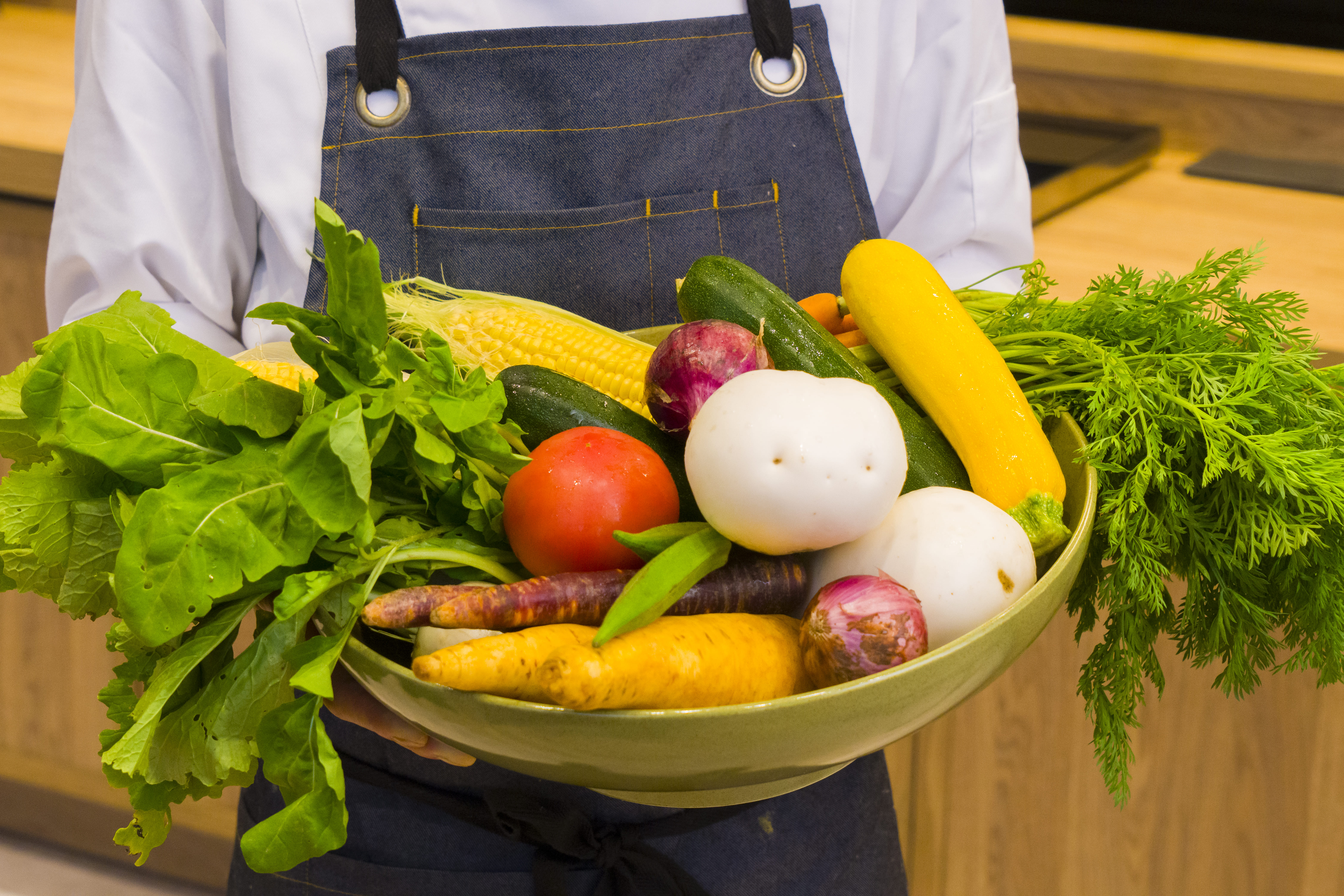 採れたて野菜をたっぷり使用