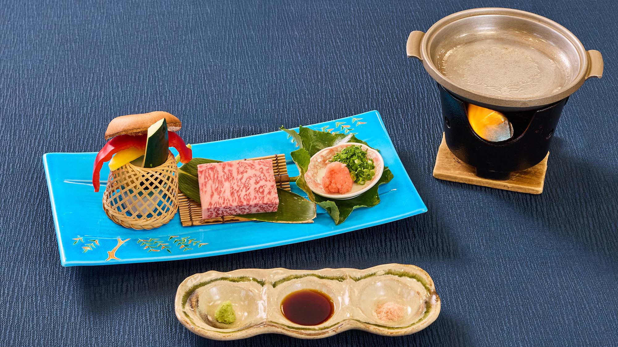 ・【ご夕食】宮崎牛の盛り付け　イメージ