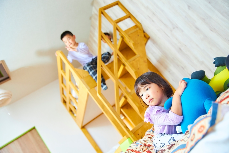 【客室】お子様が喜ぶ2段ベッド