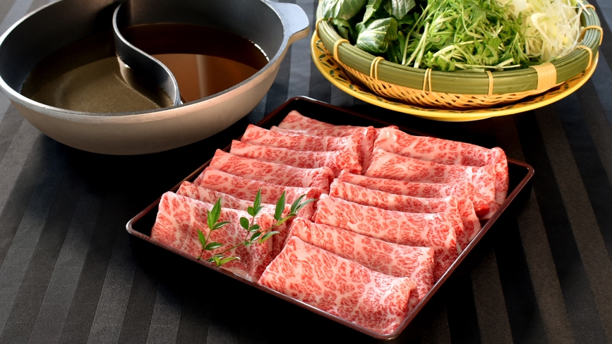 『和牛しゃぶしゃぶ（すき焼き）食べ放題』付（18:00スタート）。52階しゃぶしゃぶ「天空」