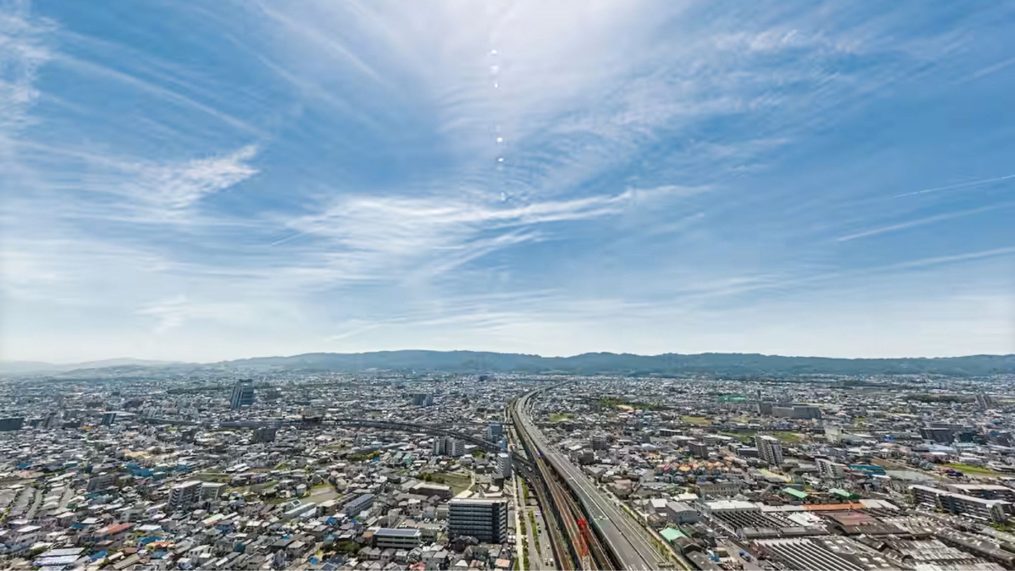 客室からの眺望ー東向き（昼）