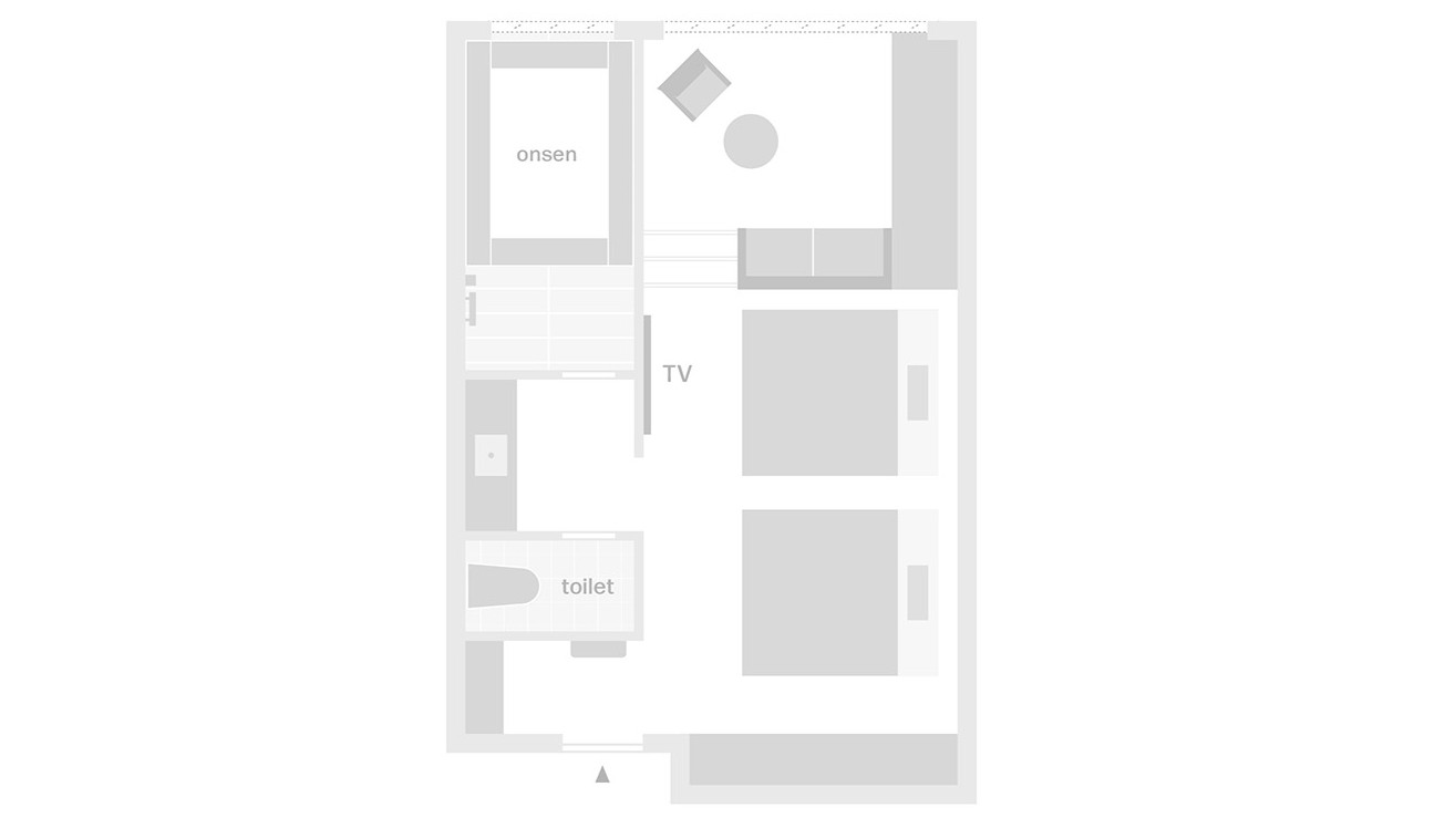 【翠巌別館／展望風呂付洋室（2階）】