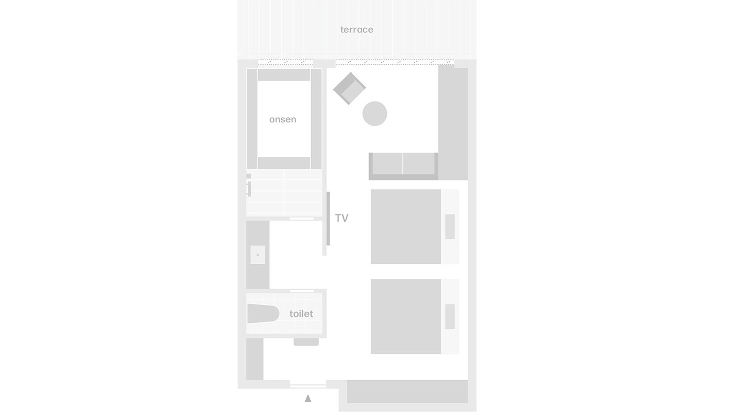 【翠巌別館／展望風呂付洋室（1階）】