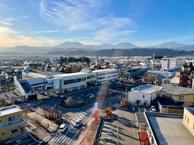 ホテル最上階からの景色です。