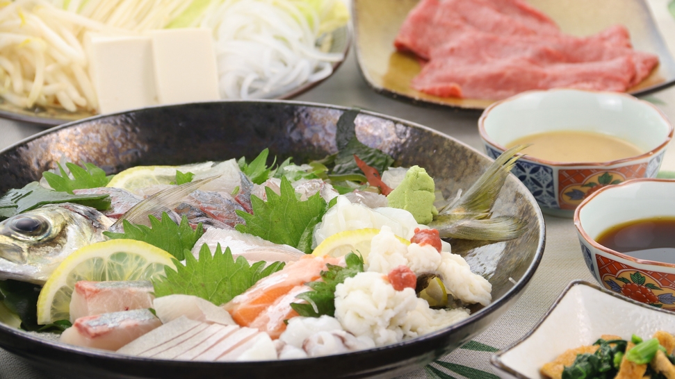 【2食付き】◎淡路牛しゃぶしゃぶコース♪∪・ω・∪