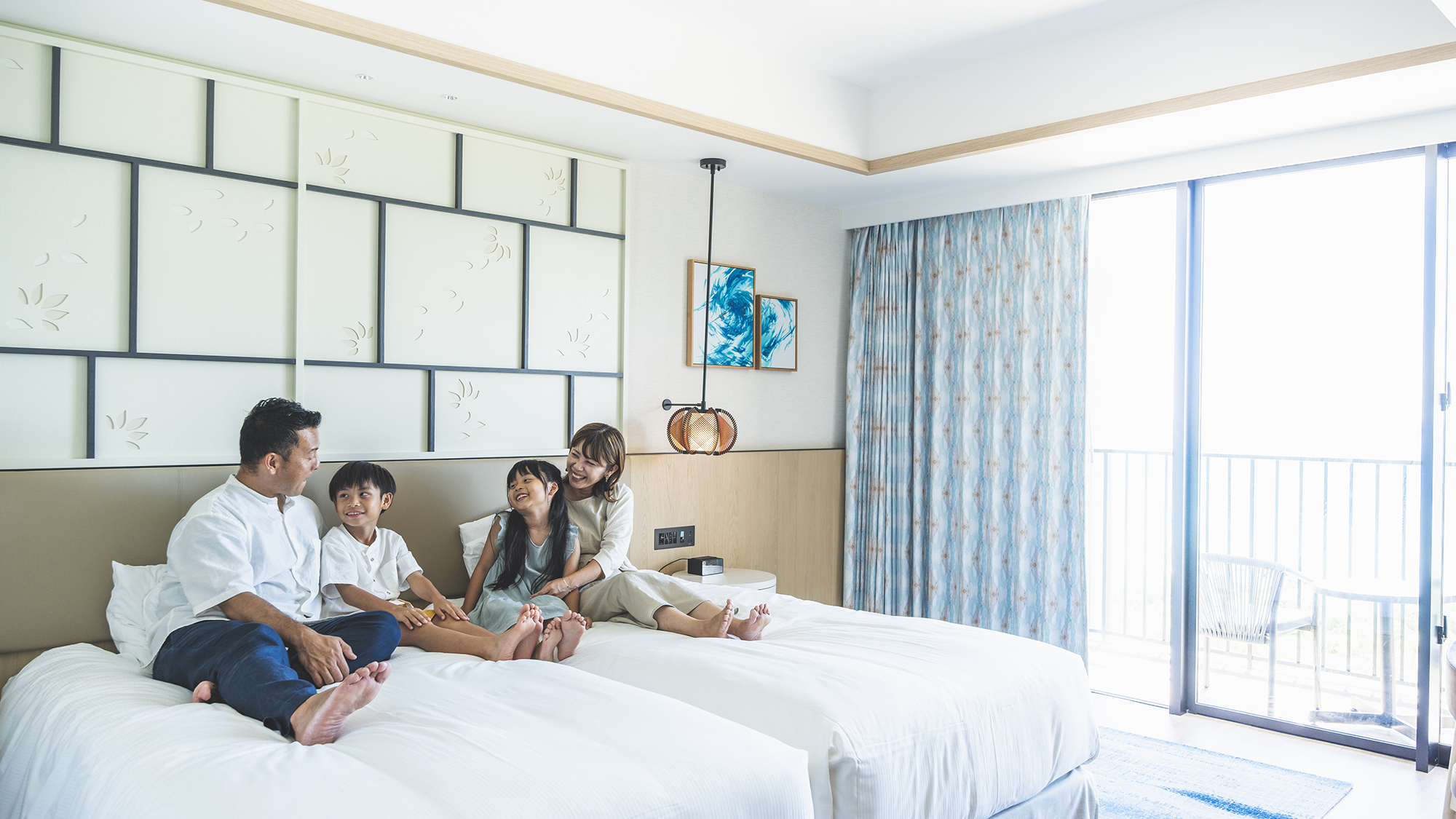 【客室例】お部屋は全室プライベートバルコニー付き！