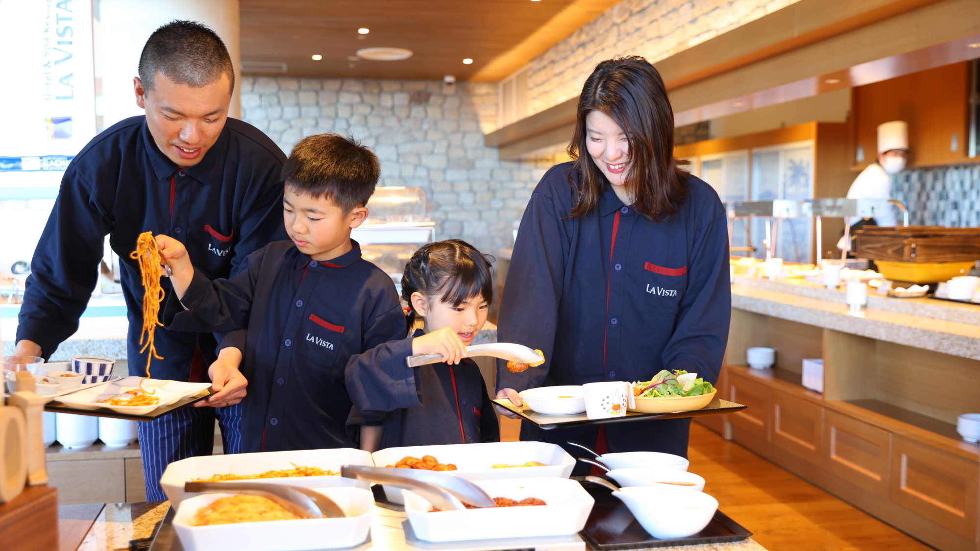 朝食バイキングのご様子