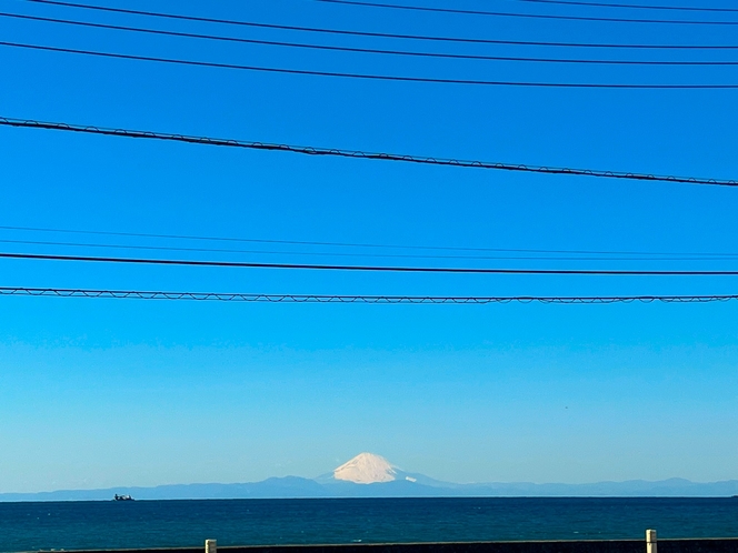 富士山　館山湾から一望です。