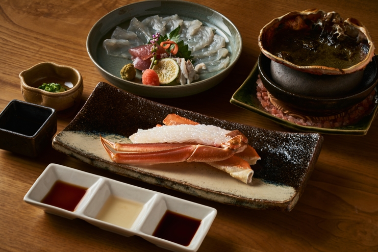 【黄タグ越前がにと若狭ふぐ】カニとふぐを愉しむ旬の特別懐石＜2食付＞