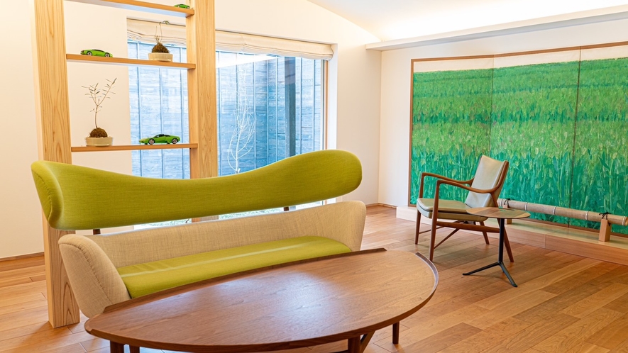客室「Grano」（グラーノ）135平米メゾネットタイプ／サウナなし、2階に2ベッドルーム