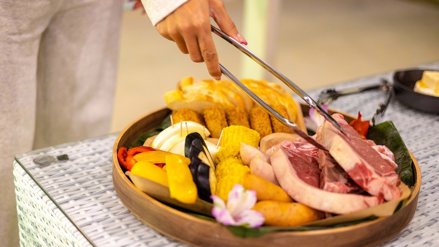 ・【BBQ】この厚みでカットされたのお肉を是非食していただきたいです！