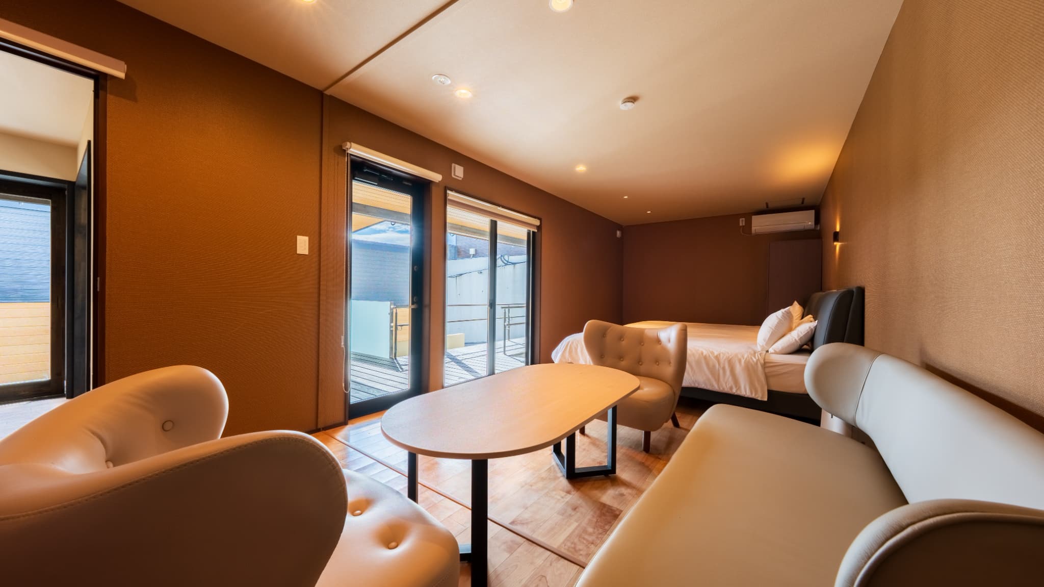 【スタンダードヴィラ／洋室／2ベッド】眺望なし