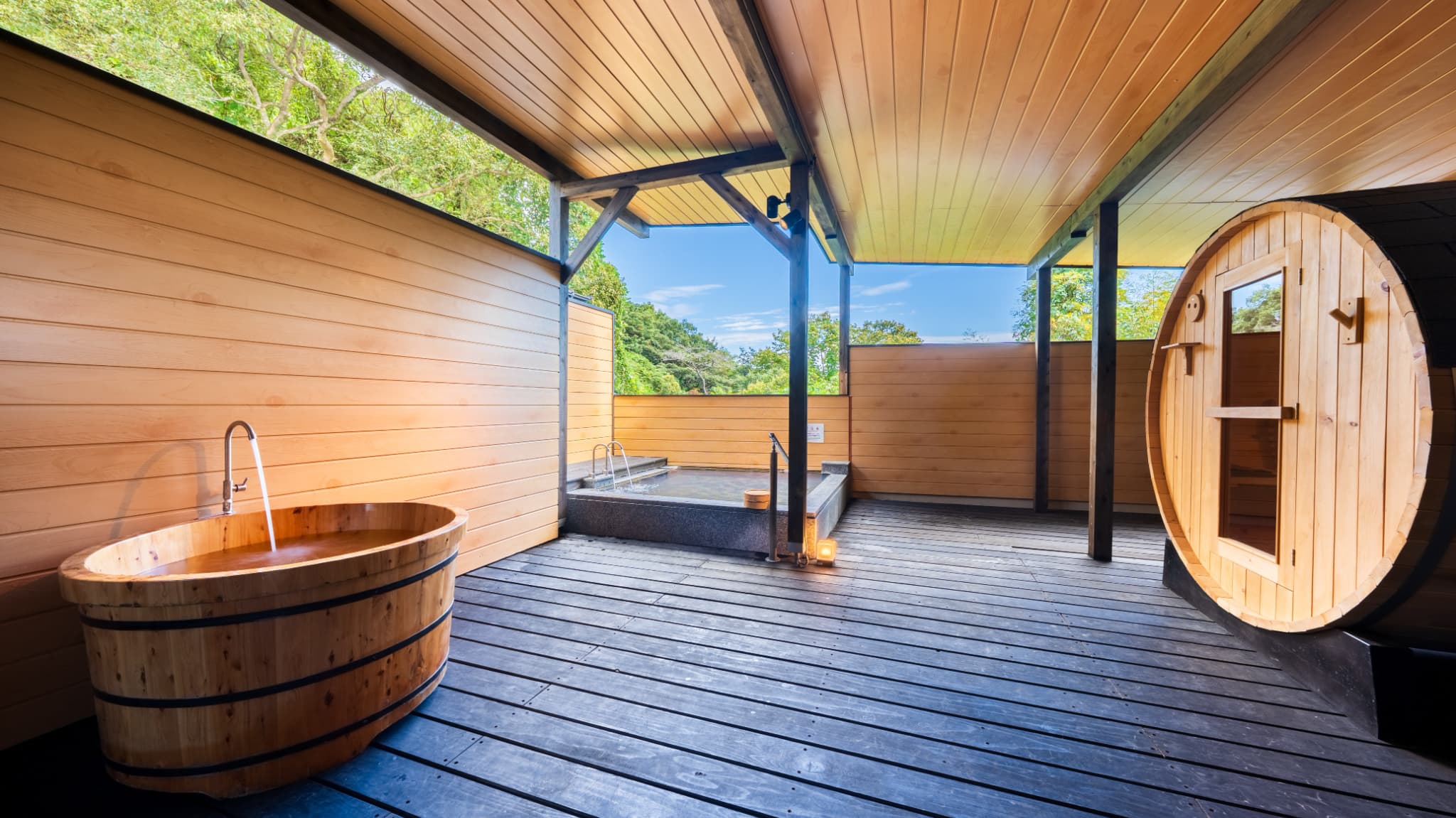 【スタンダードヴィラ／洋室／3ベッド】眺望なし