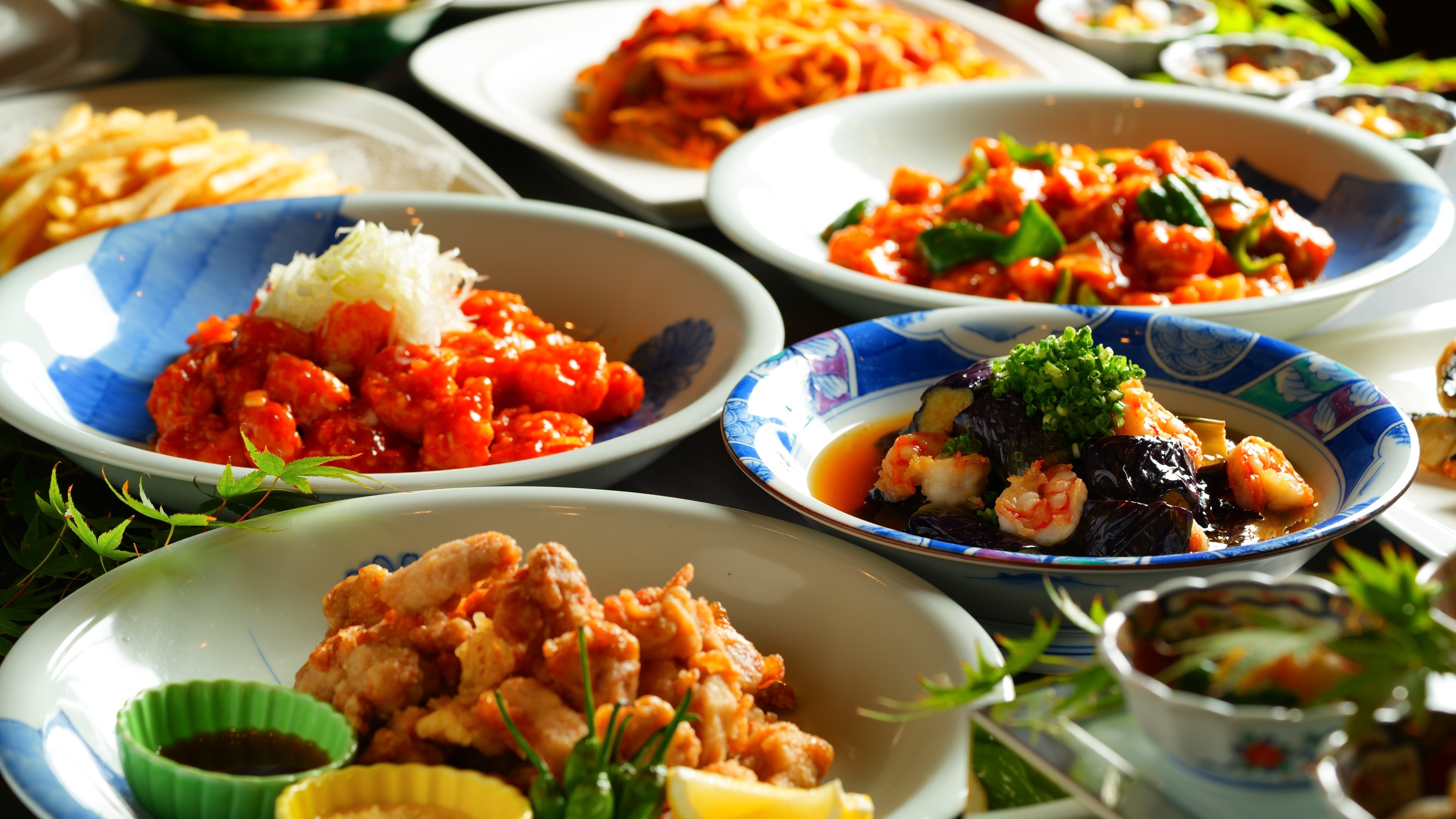 ビュッフェ　夕食一例