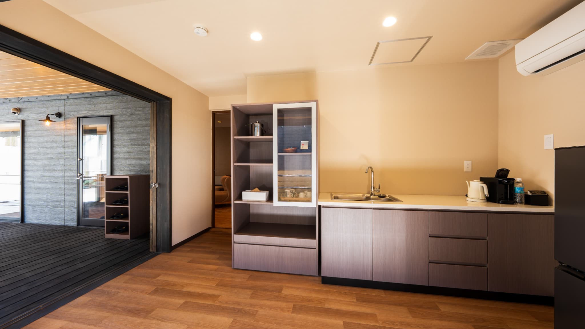 【スタンダードヴィラ／洋室／3ベッド】眺望なし