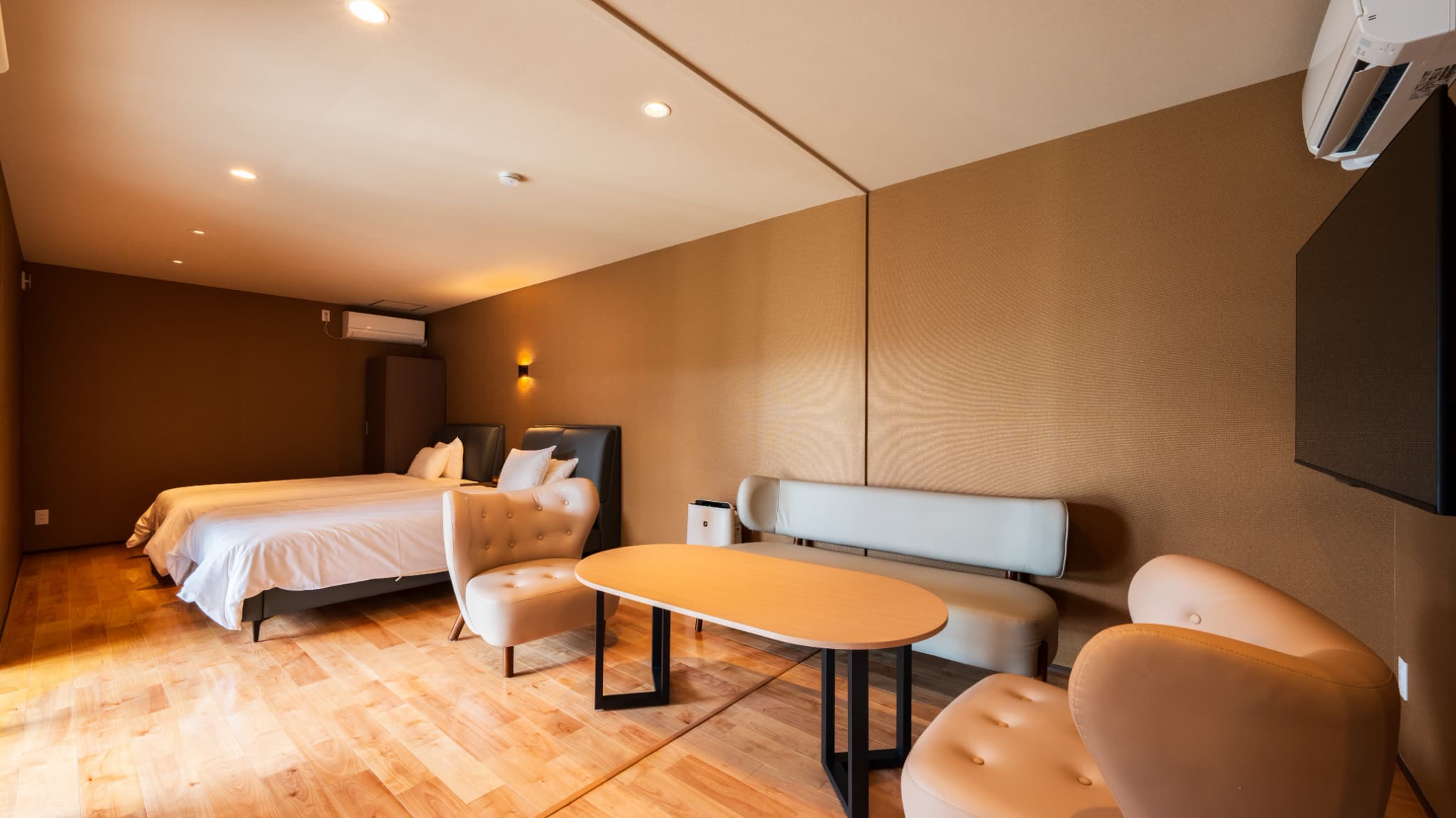 【スタンダードヴィラ／洋室／2ベッド】眺望なし