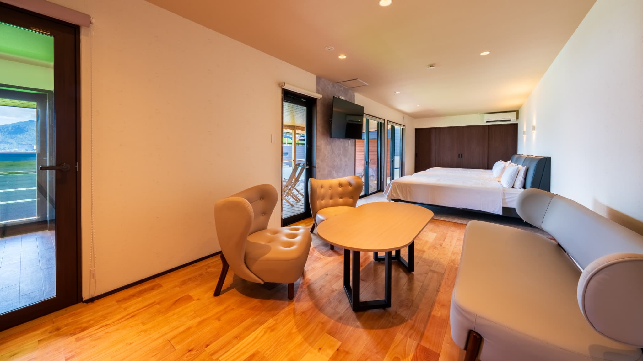 【スタンダードヴィラ／洋室／3ベッド】