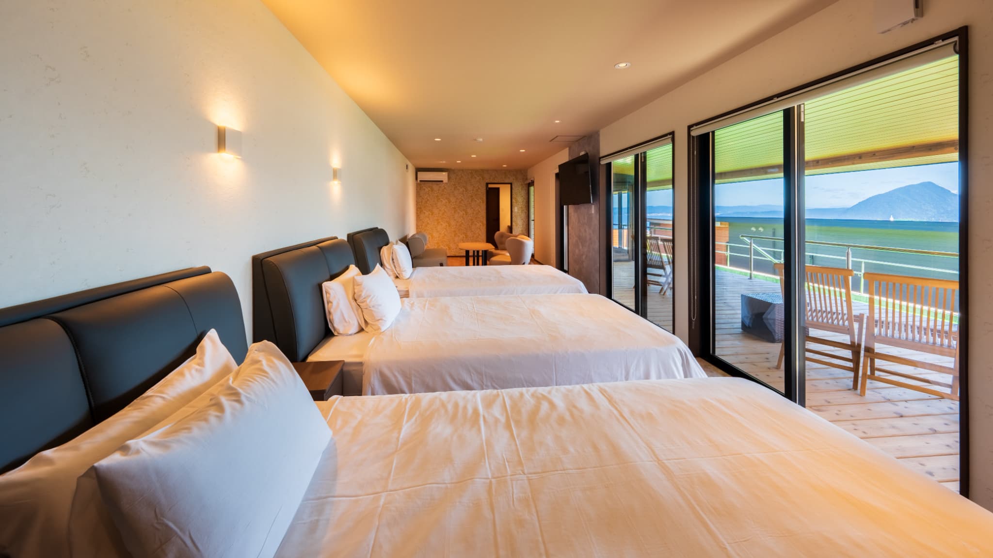 【スタンダードヴィラ／洋室／3ベッド】