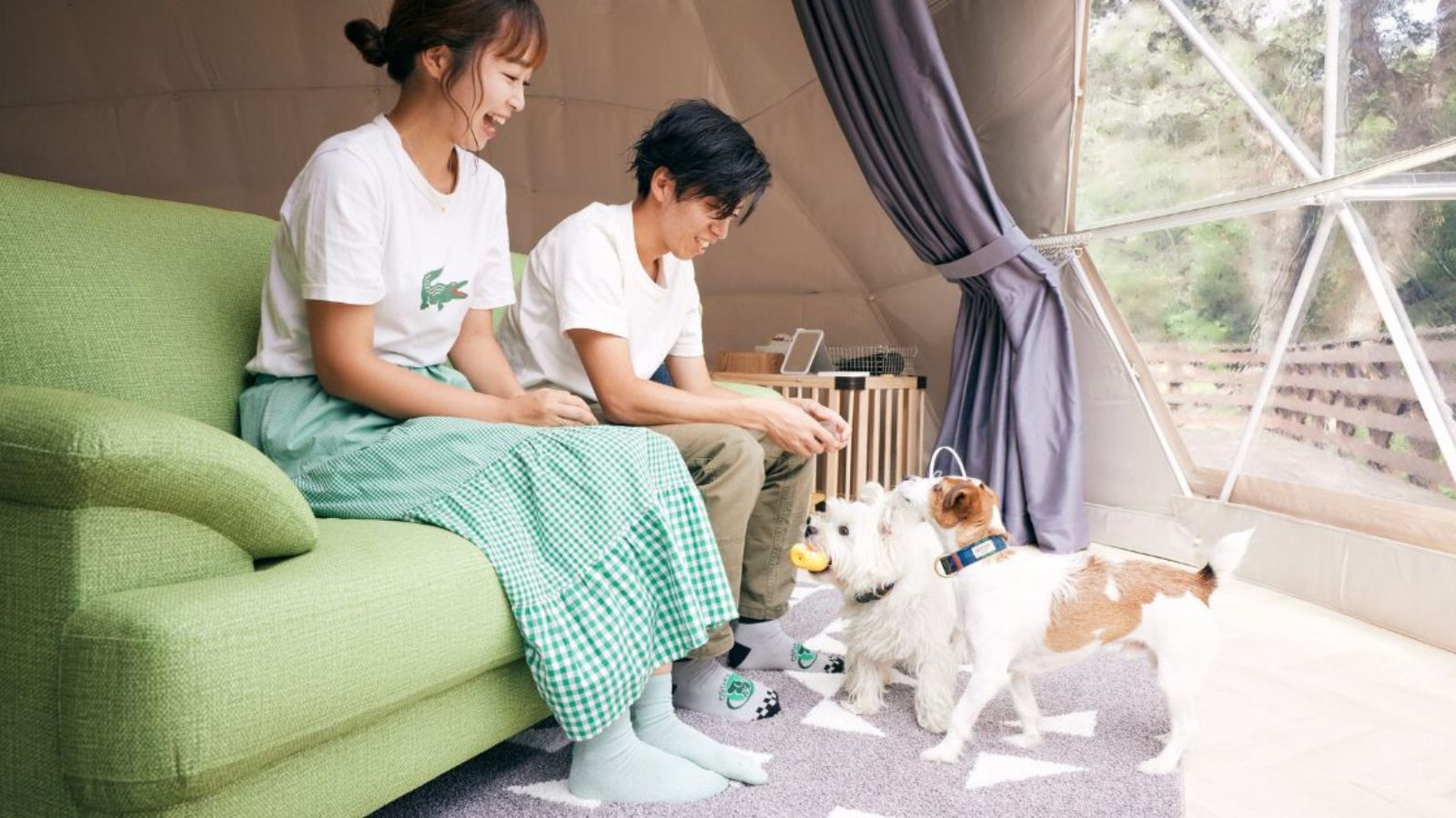 【ペット｜十里木】JURIGIドーム専有80平米｜デッキ付