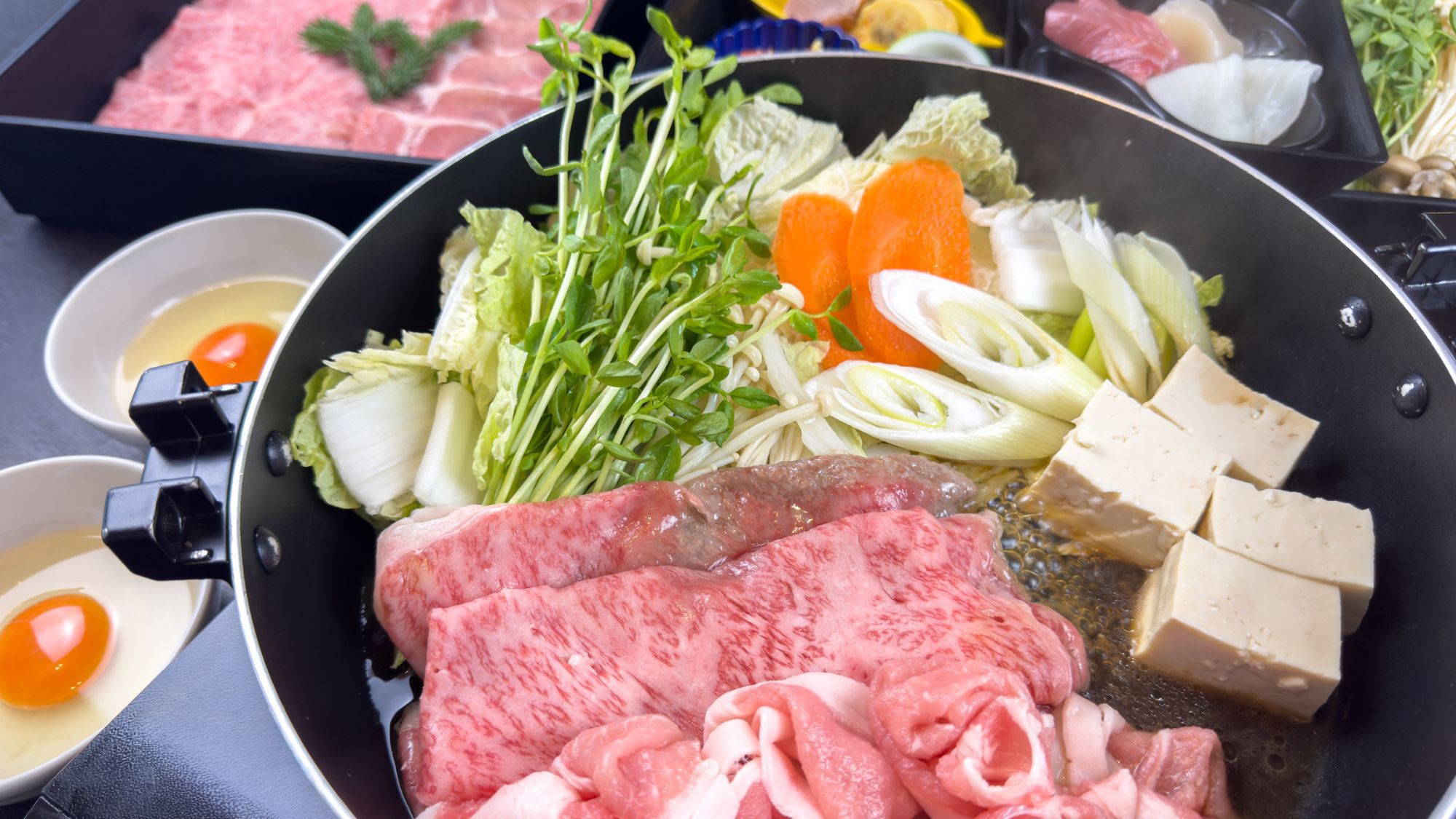 秋の美味旅♪お肉食べ比べプラン〈すきやき〉